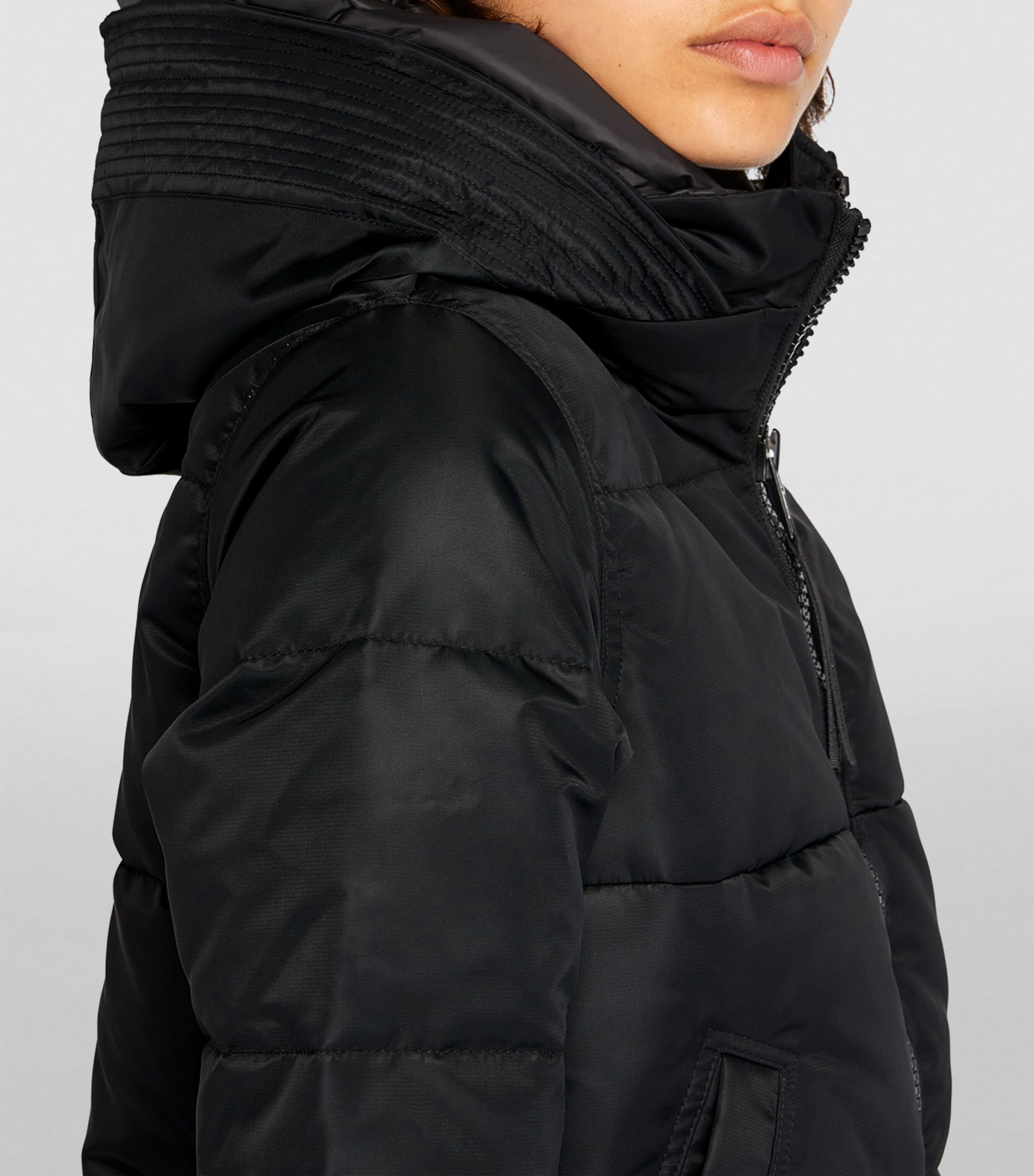 Canada Goose Black Mystique Hooded Parka | Harrods US