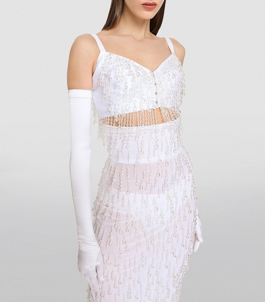 KIM DOLCE&GABBANA Beaded Bralette S8400-EMBROIDERED Image 5