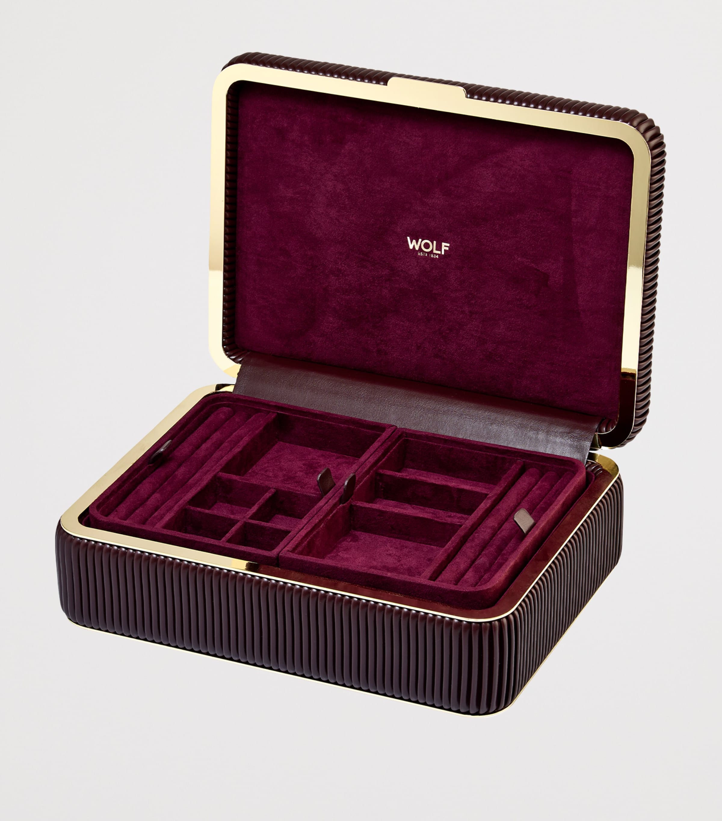 Medium Bella Jewellery Box BORDEAUX Image 3