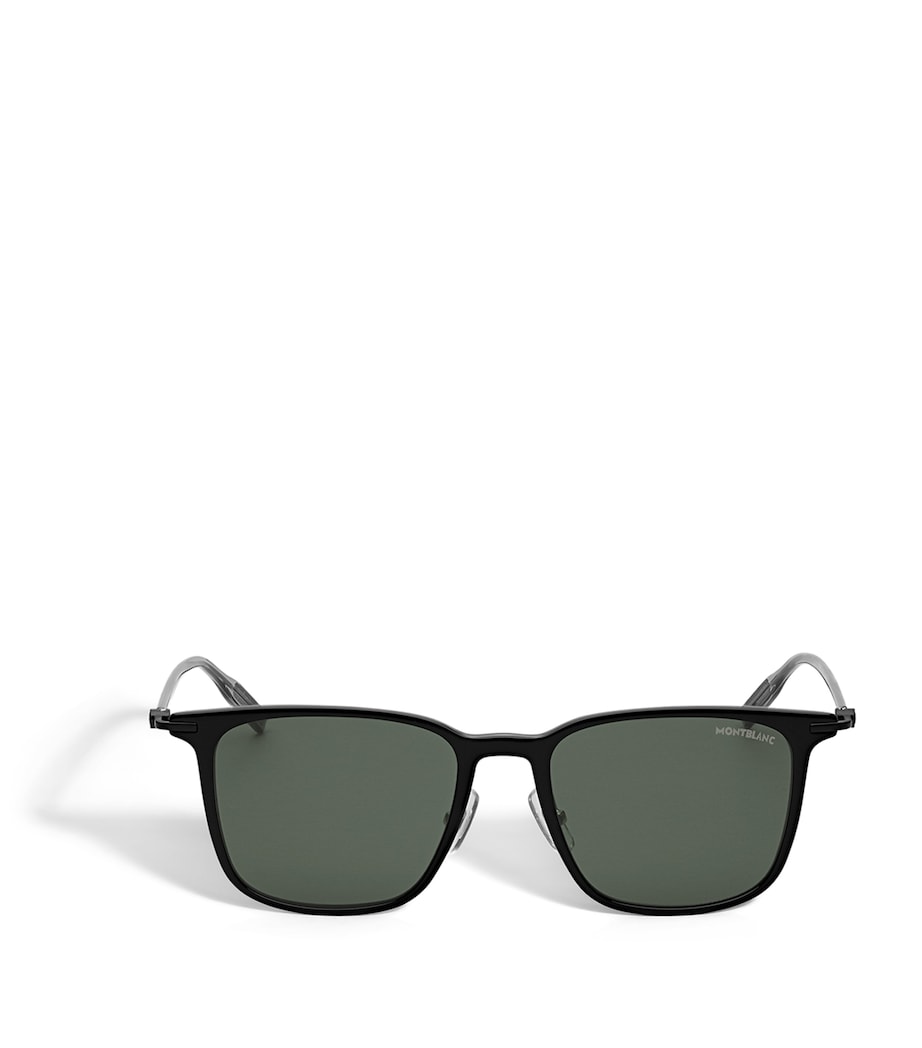Injected Rectangular Sunglasses BLACK Image 1