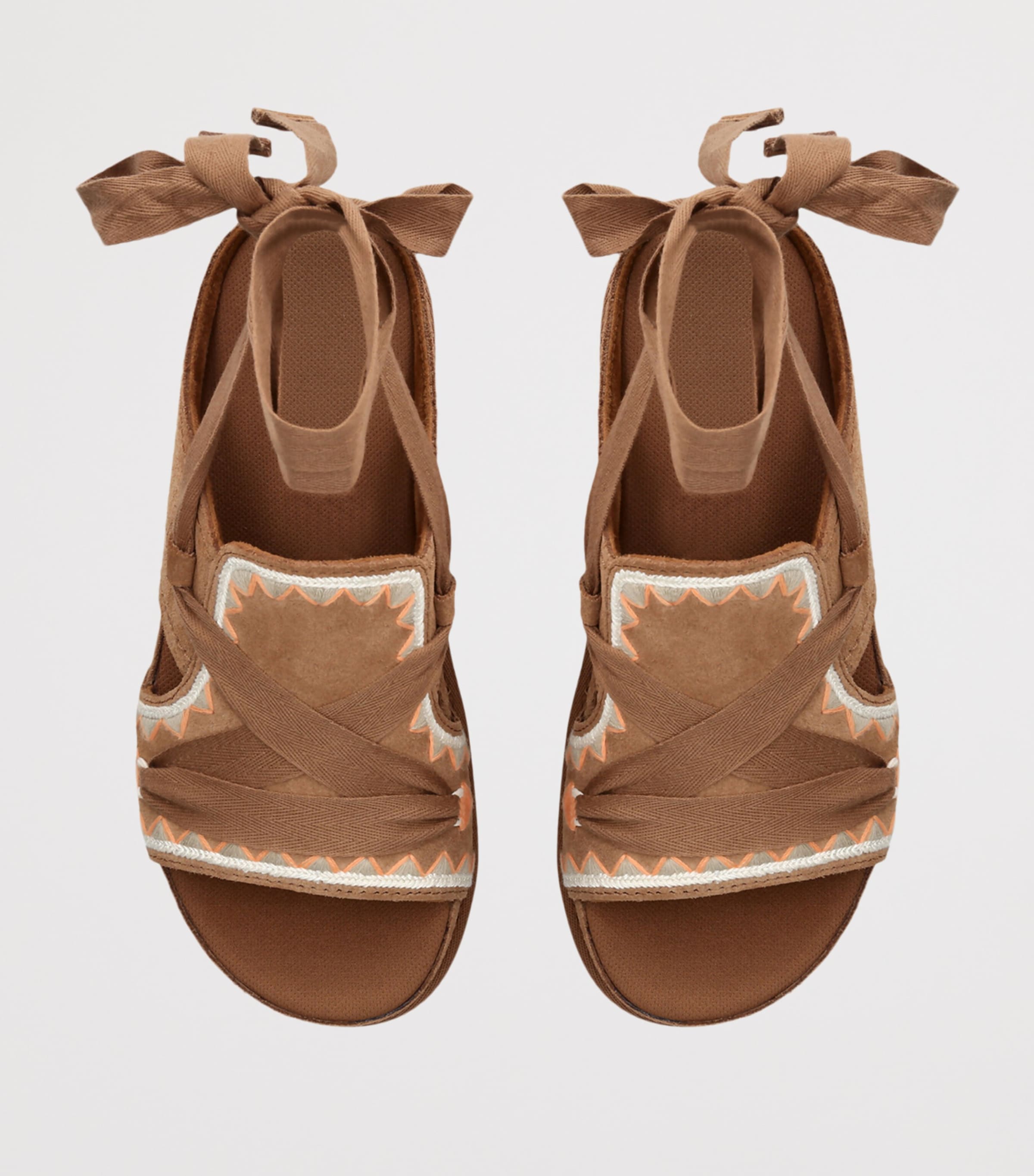 UGG Goldenstar Hi Artstitch Sandals Tan Comb Image 2