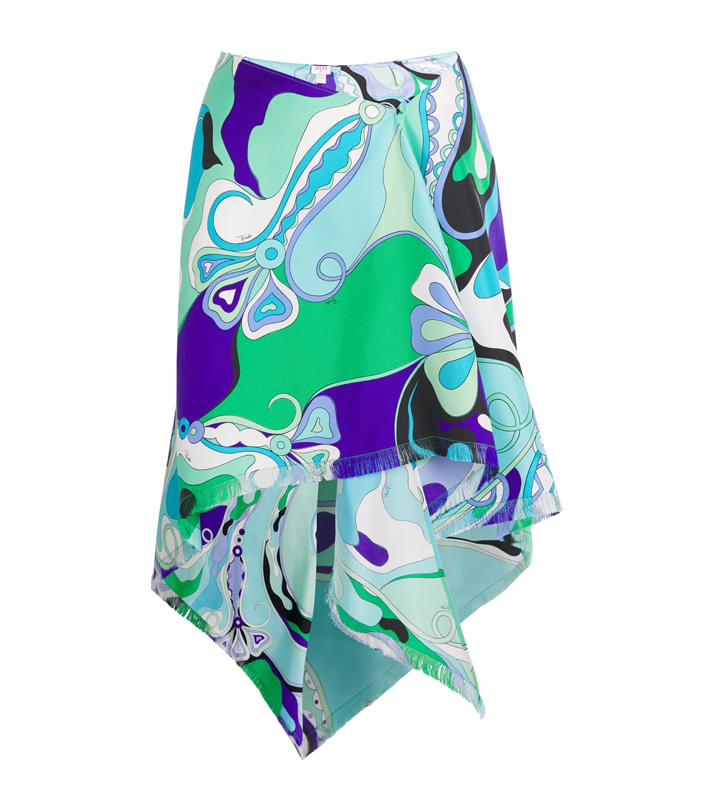 Pucci Silk Side-tie Mini Skirt