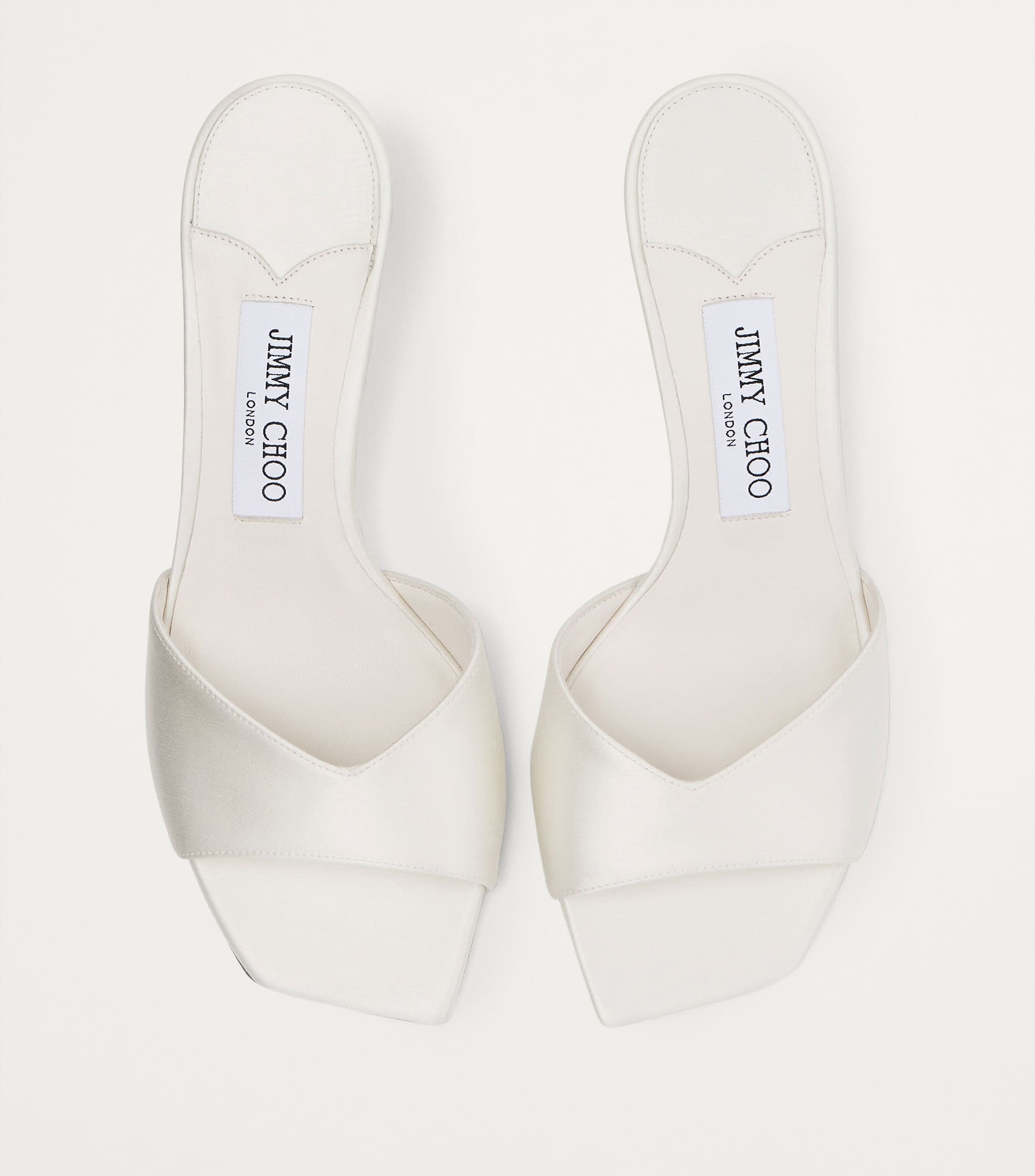 Skye 70 Satin Mules IVORY Image 2