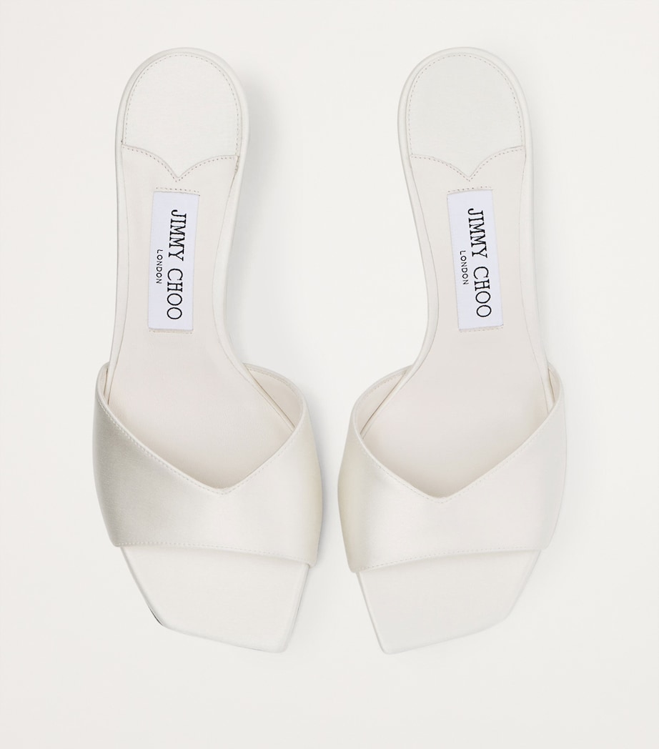 Skye 70 Satin Mules IVORY Image 2