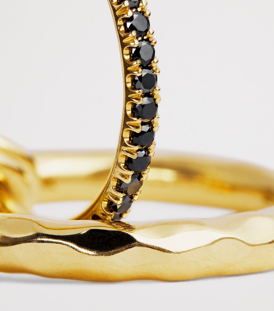 Yellow Gold and Black Diamond Osric Vulcan Ring YELLOW GOLD Image 4