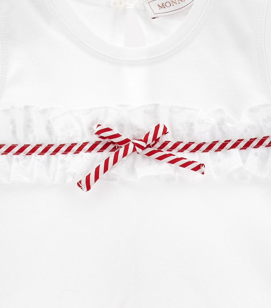 Stretch Cotton Polka-Dot Dress (3-36 Months) BIANCO+ROSSO Image 3