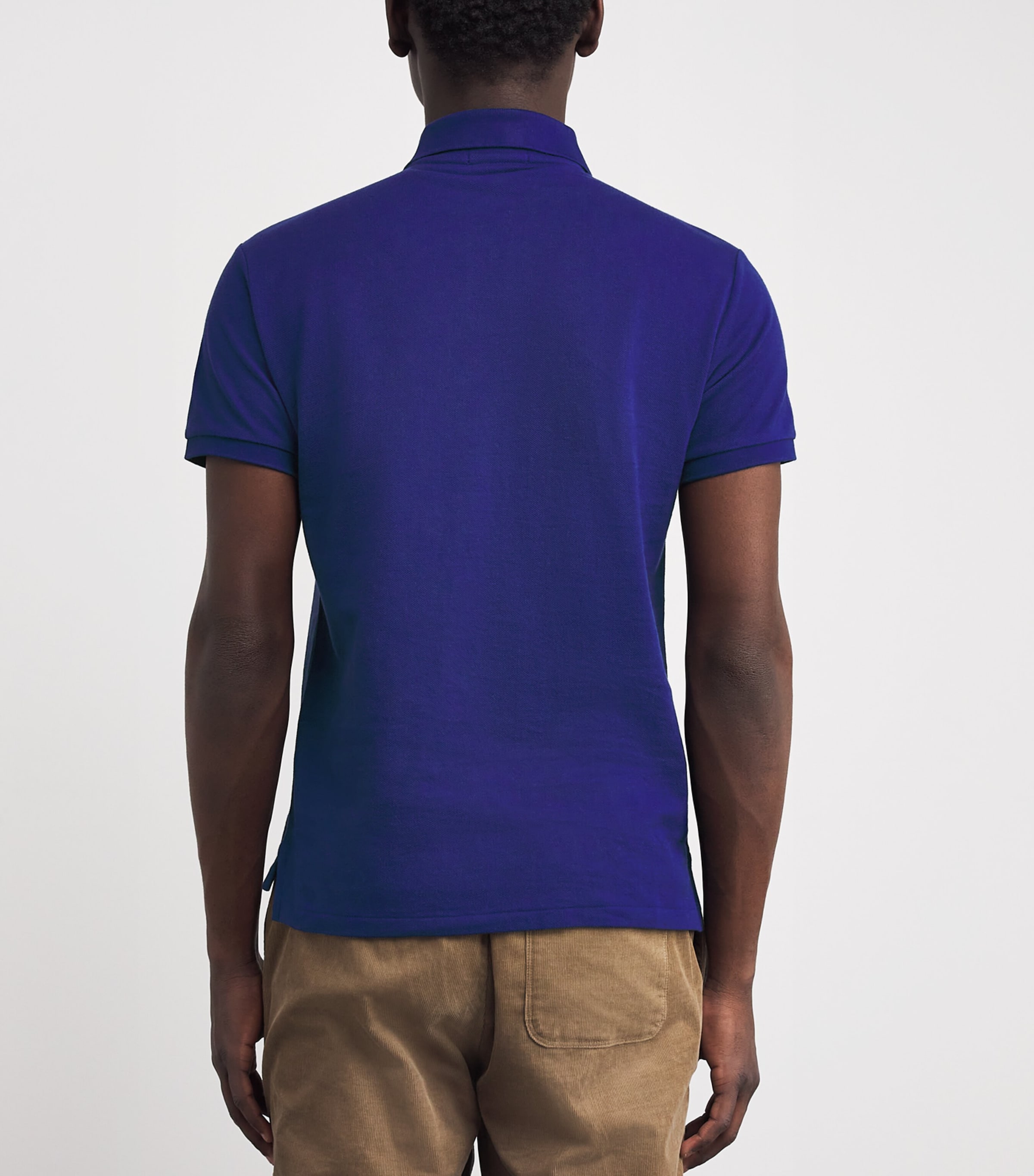 Polo Ralph Lauren Mens Cotton Mesh Slim-Fit Polo Shirt Fall Royal Image 4