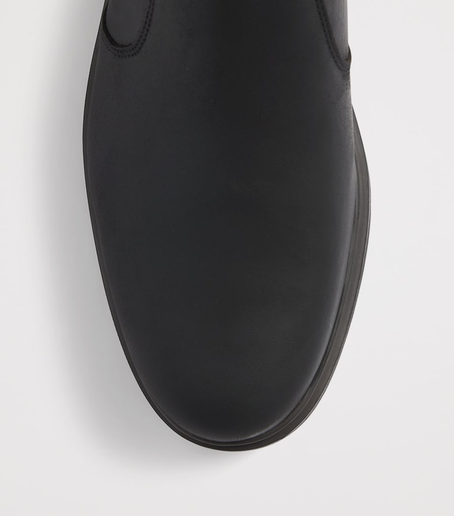 Barbour Leather Hale Chelsea Boots Black Image 4