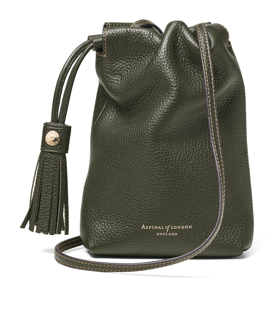 Leather Hudson Cross-Body Bag GREEN Image 1