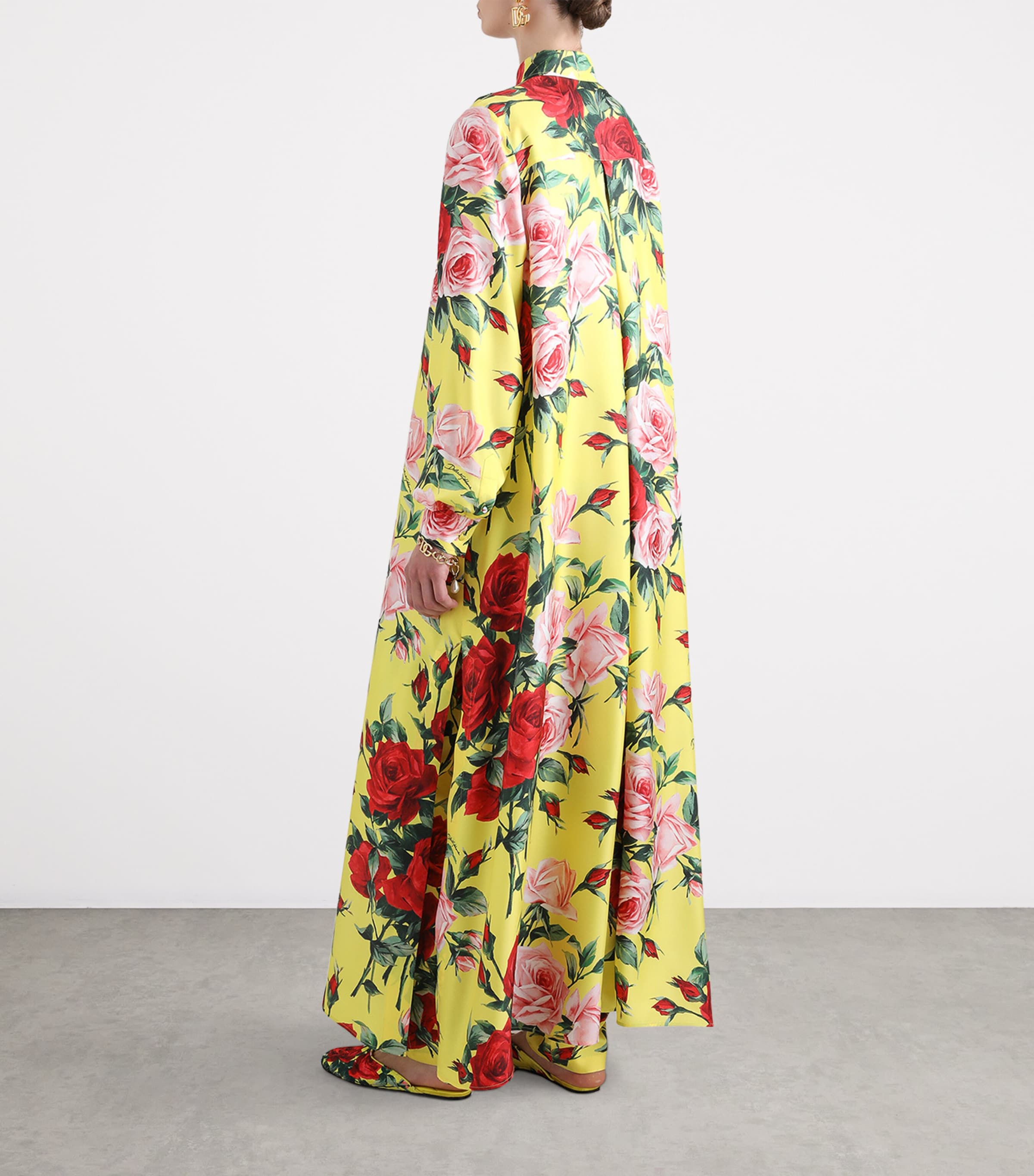 Silk Floral Maxi Tunic Dress HG5JD-BOUQUET Image 2