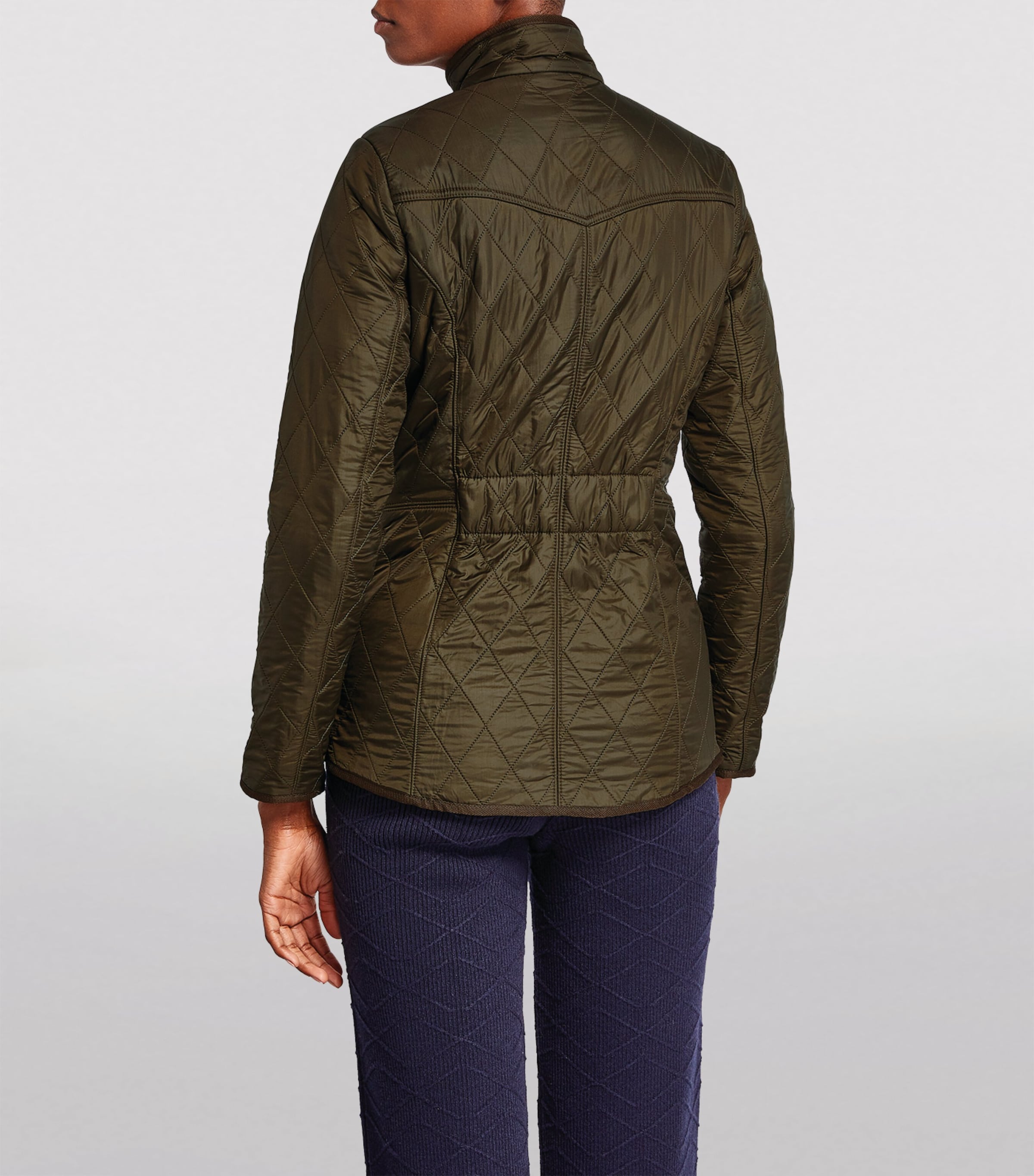 Polar Quilt Cavalary Coat OLIVE Image 3