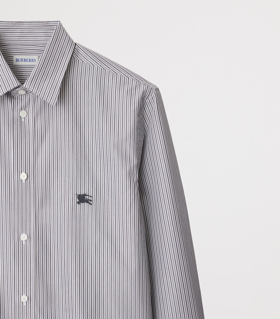 Cotton Stripe Shirt BLACK/WHITE STRIPE Image 5