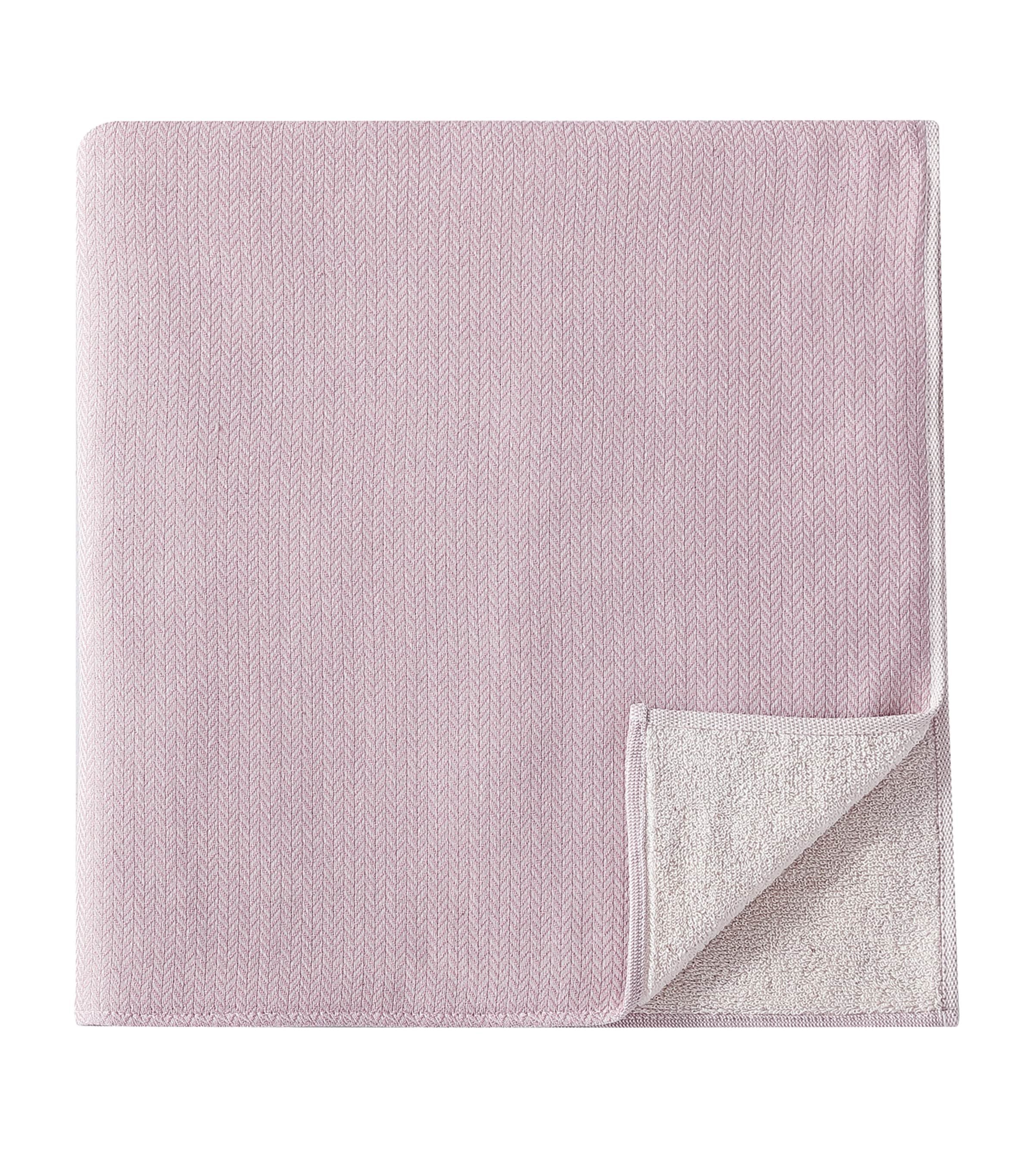 Organic Cotton Hand Towel (60cm x 100cm) PINK Image 2