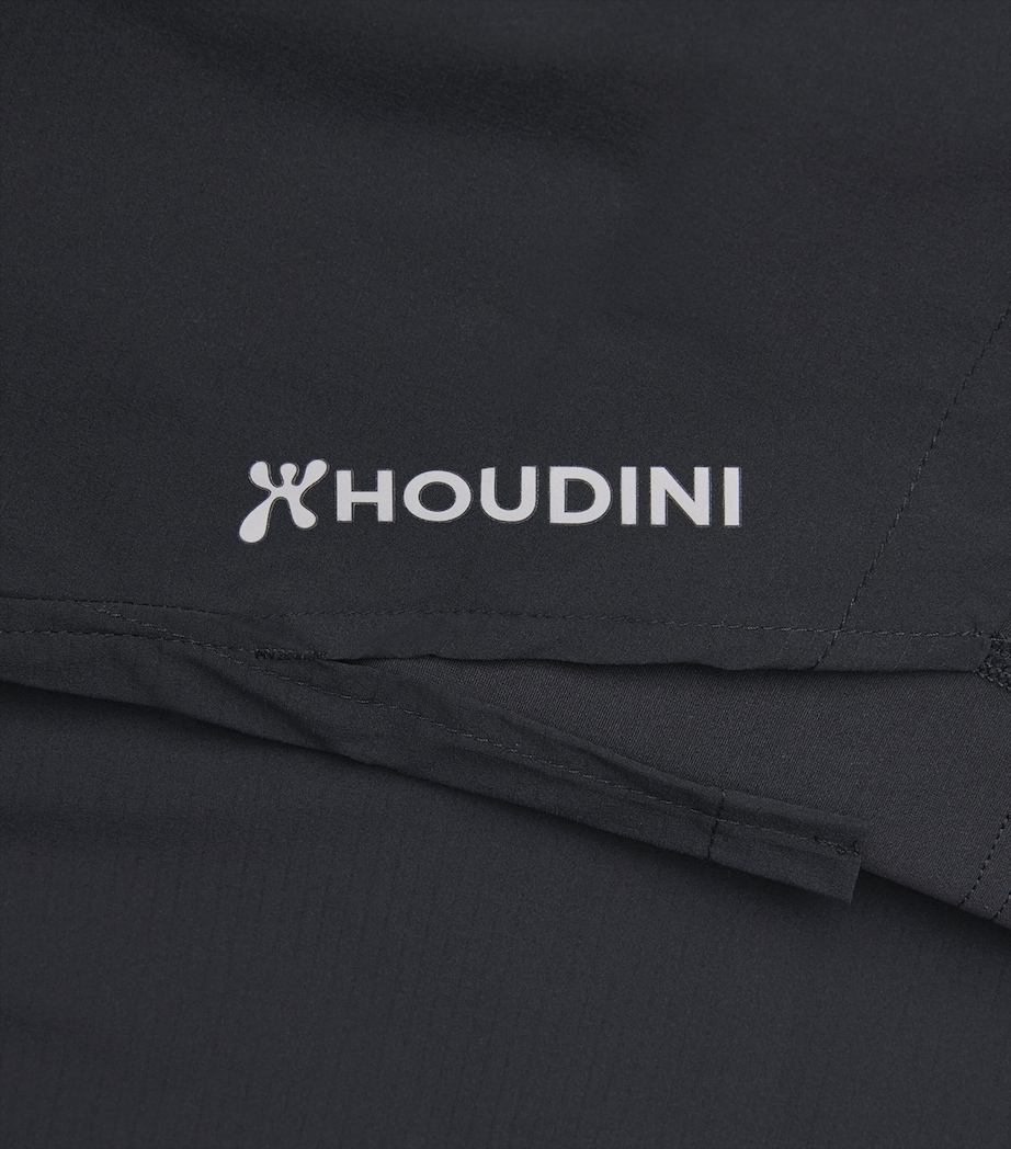 Houdini Mens Pace Split Running Shorts True Black Image 6