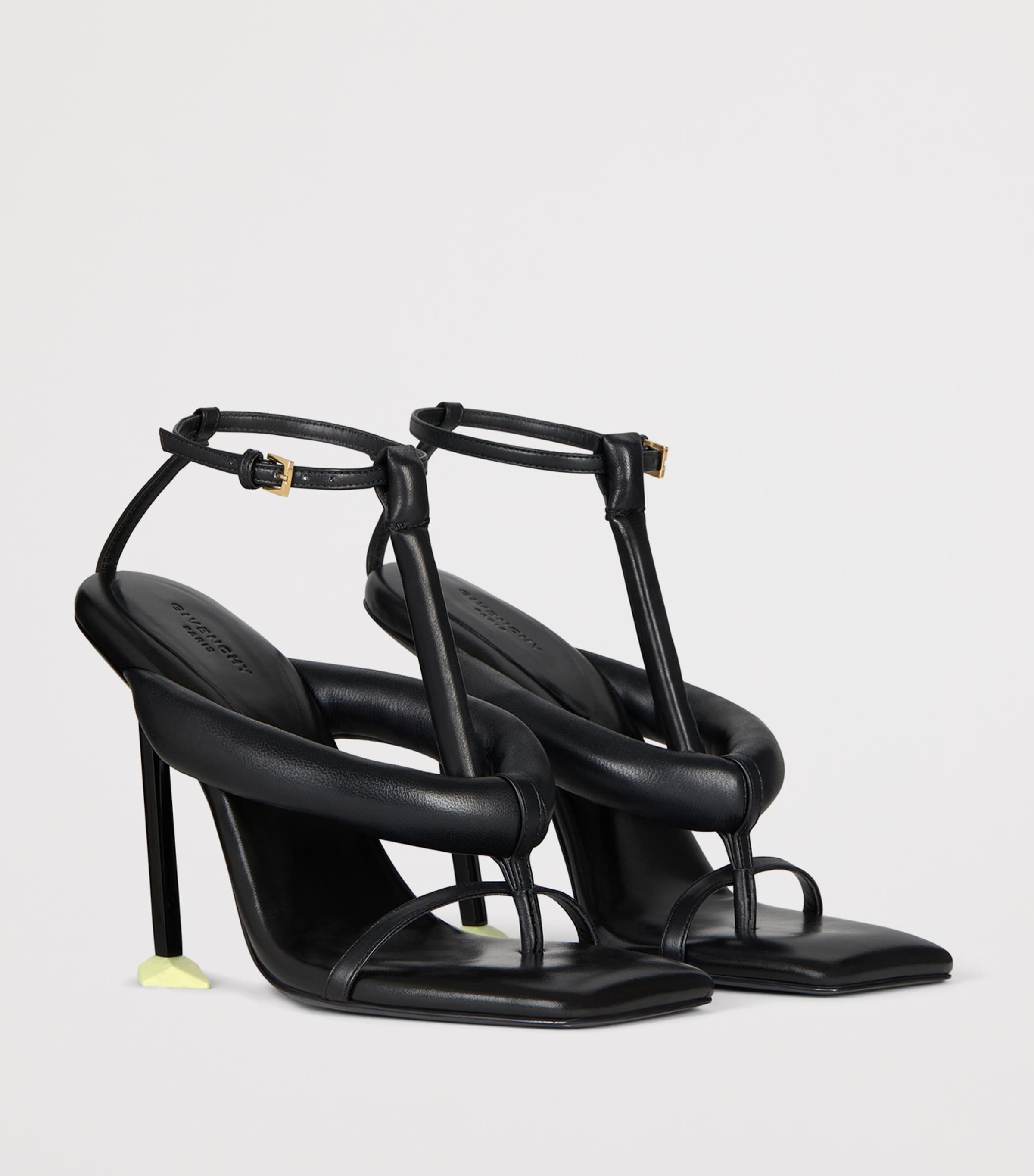 Givenchy Calfskin Boudoir Sandals 95 Black Image 3