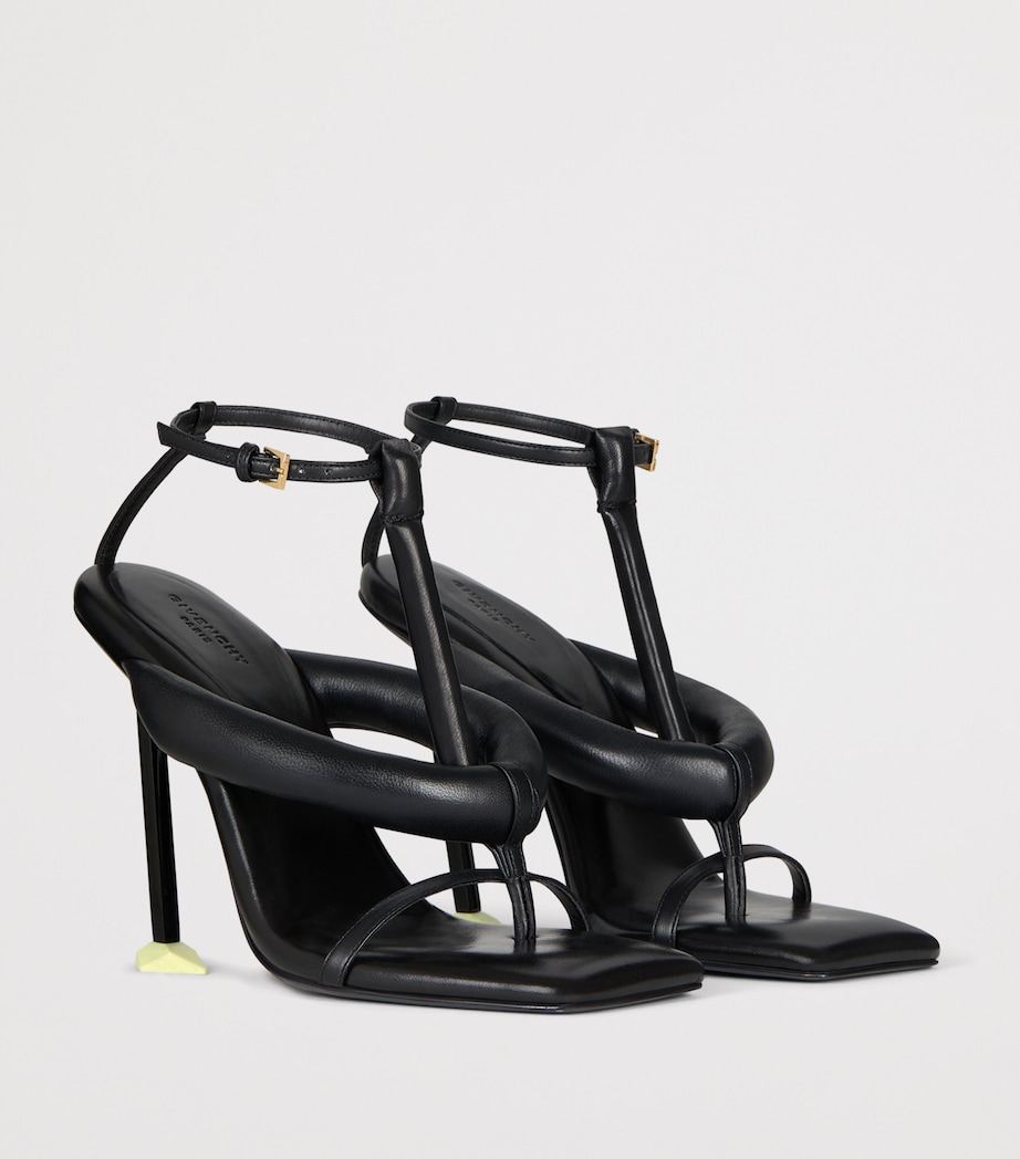 Givenchy Calfskin Boudoir Sandals 95 Black Image 3