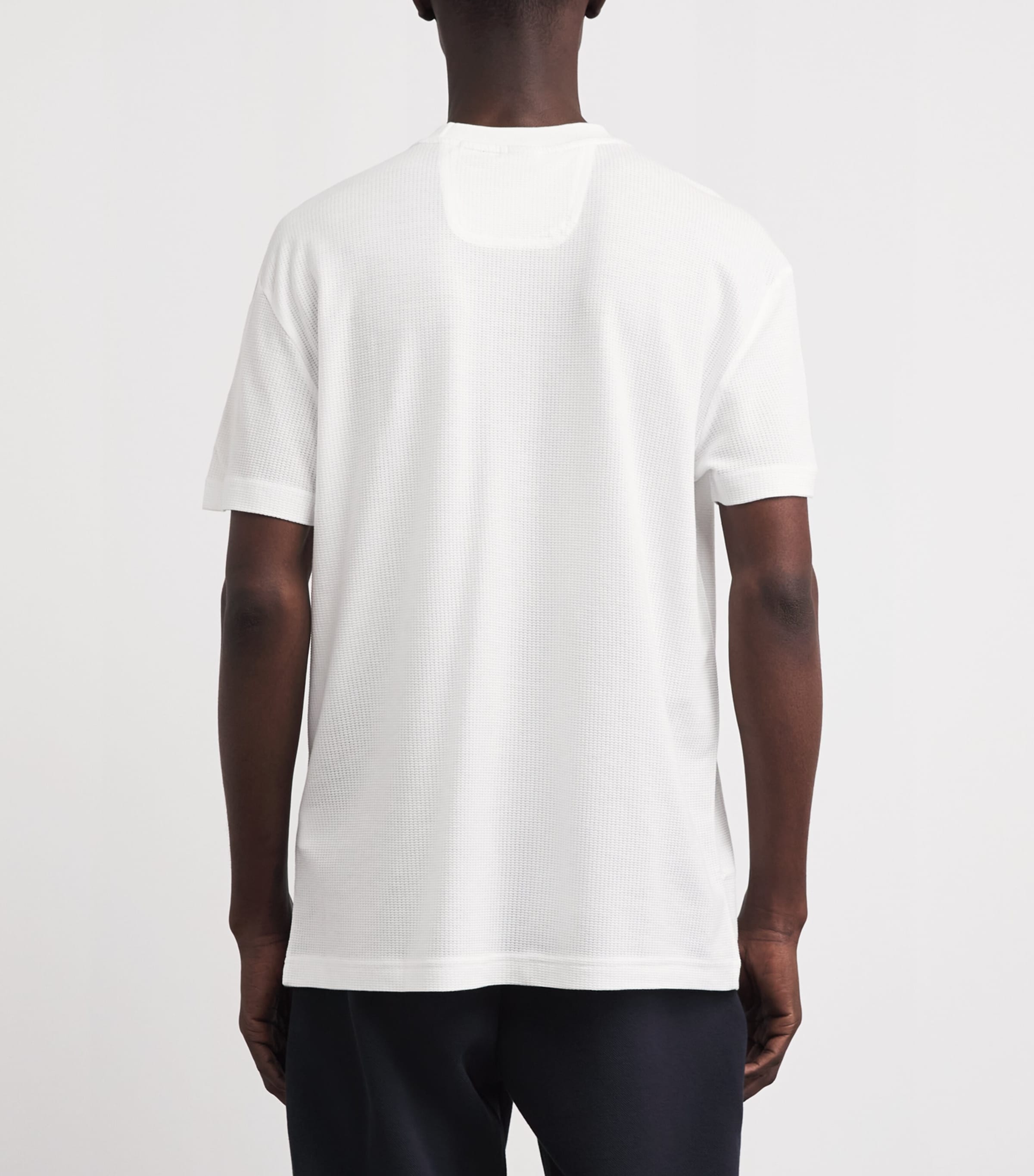 BOSS Mens Shoulder Logo T-Shirt White Image 5