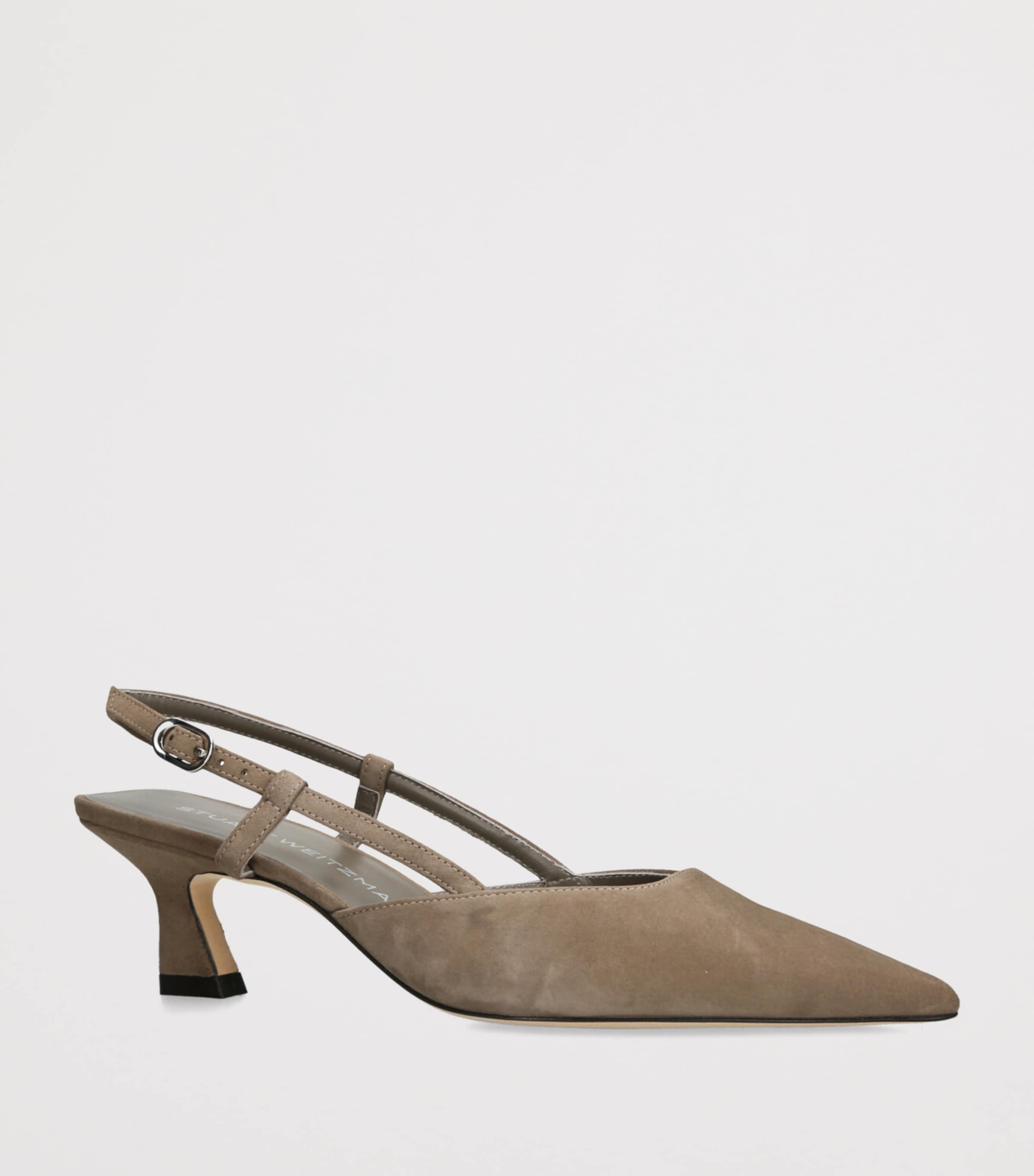 Suede Vinnie Slingback Pumps 50 TAUPE COMB Image 3