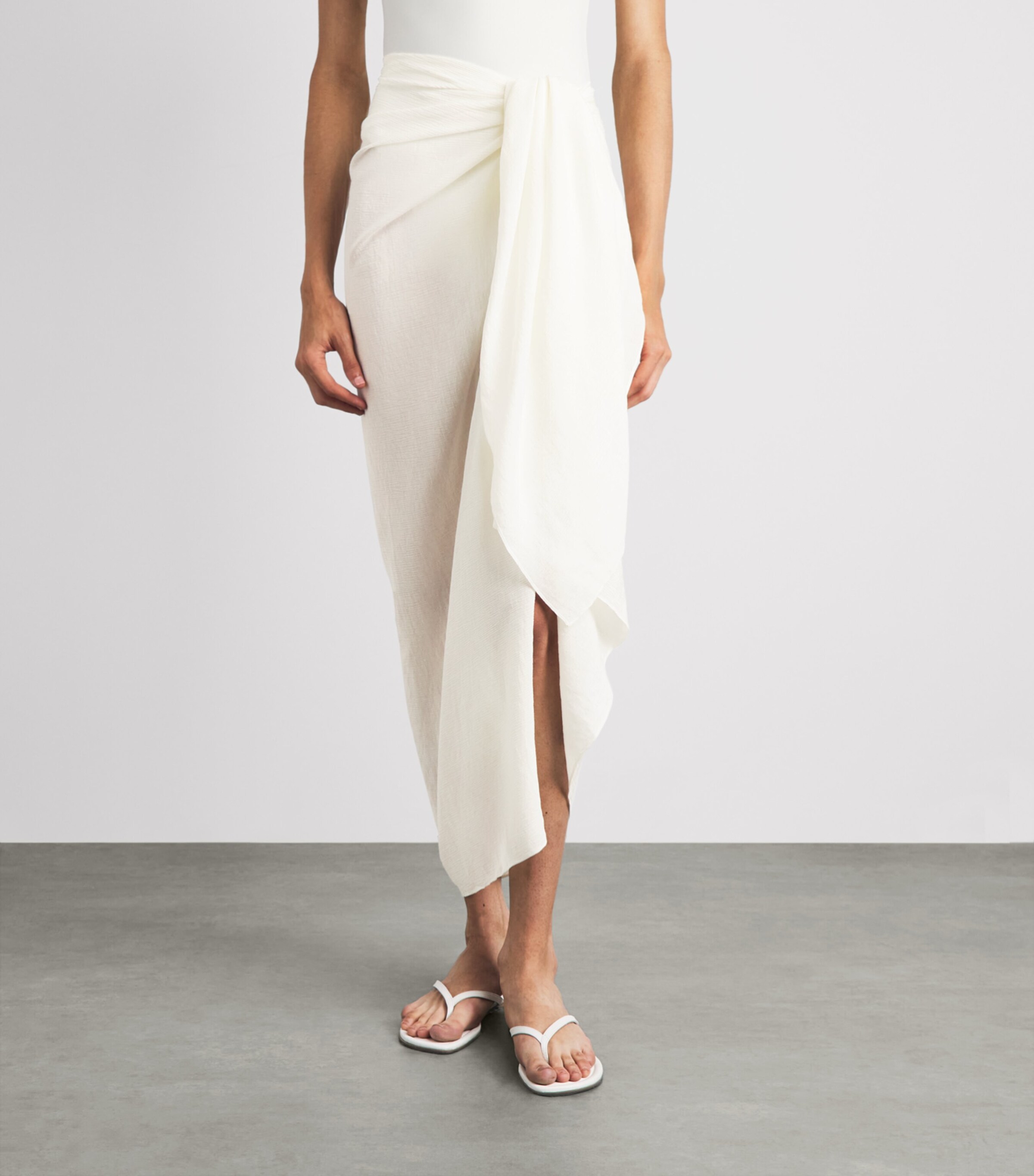 AWAY THAT DAY Womens Paros Sarong Ivory Image 4