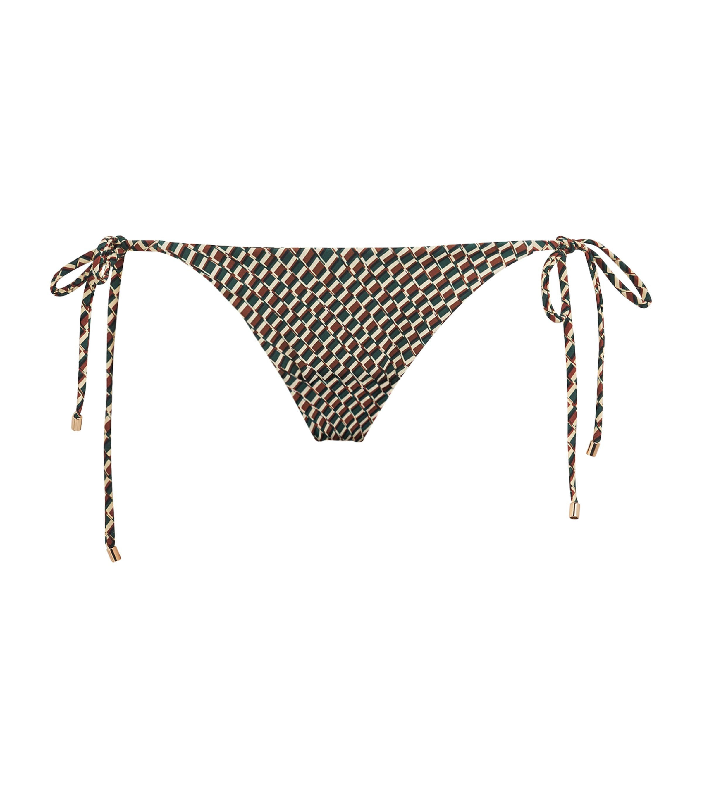 Away That Day Side-tie Catania Bikini Bottoms In Multi