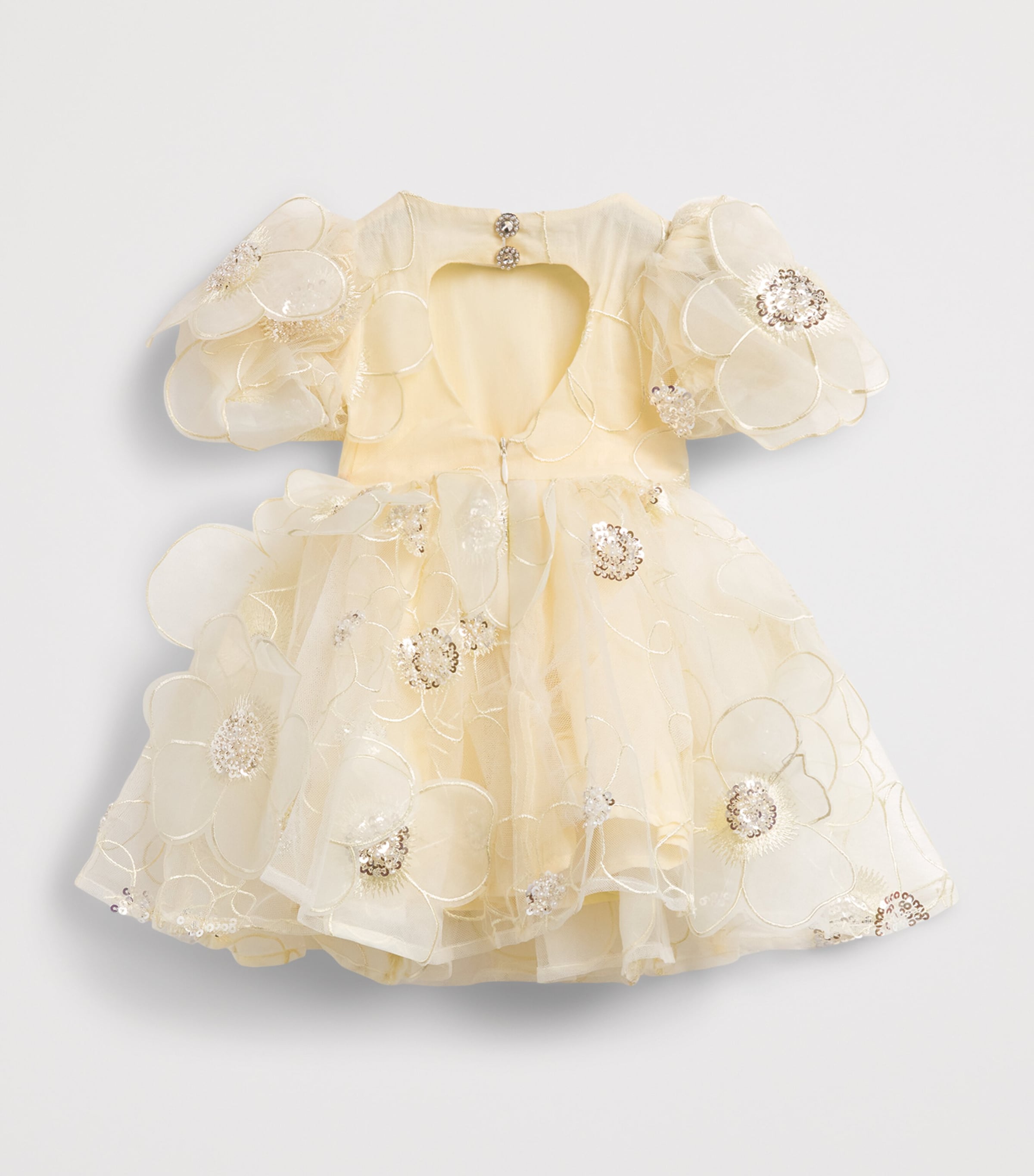 Bardot Junior Embellished Jamie Dress (0-14 Months) Lemon Image 2