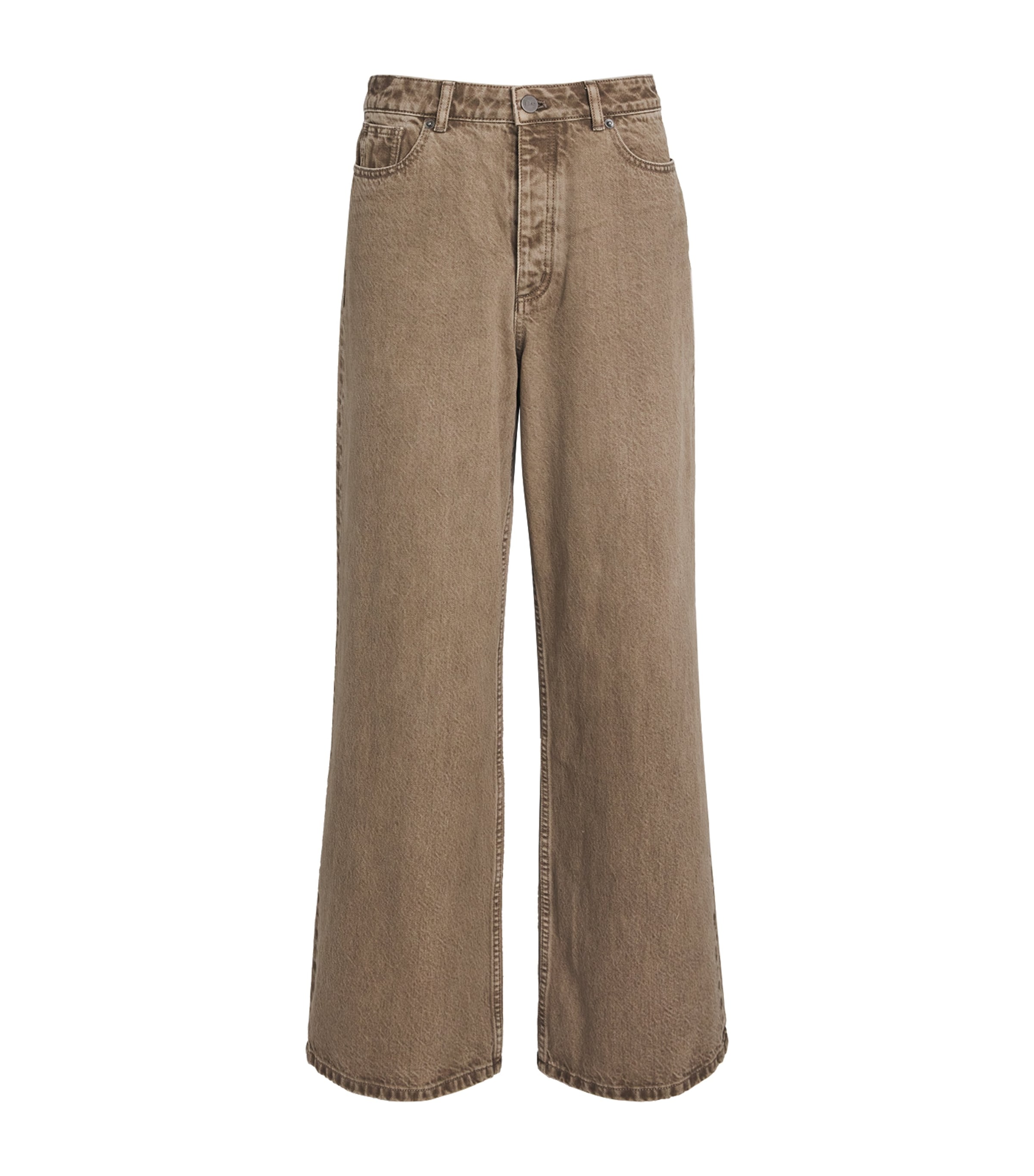 Stylein Kayne Wide-leg Jeans In Brown