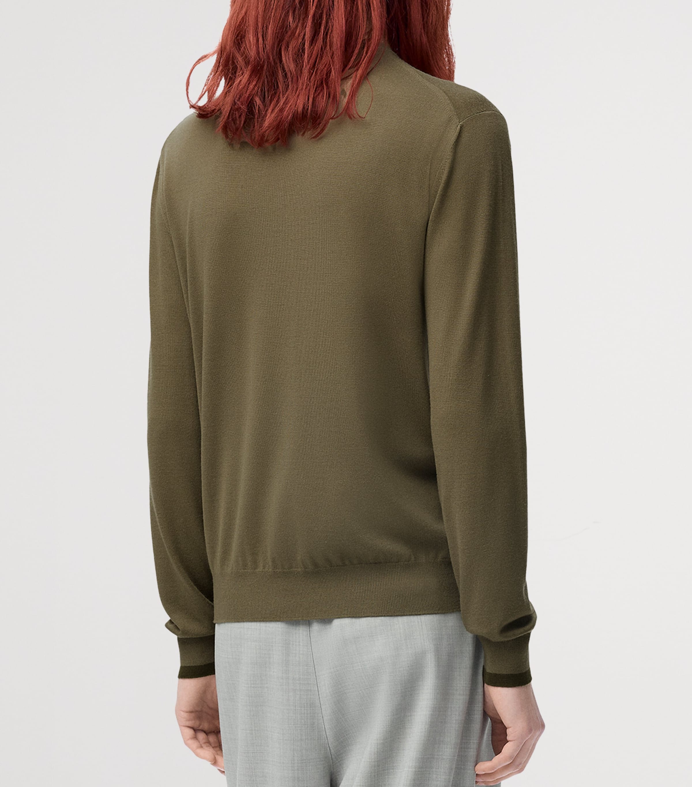 Wool Anagram Sweater GREEN/KHAKI GREEN Image 4