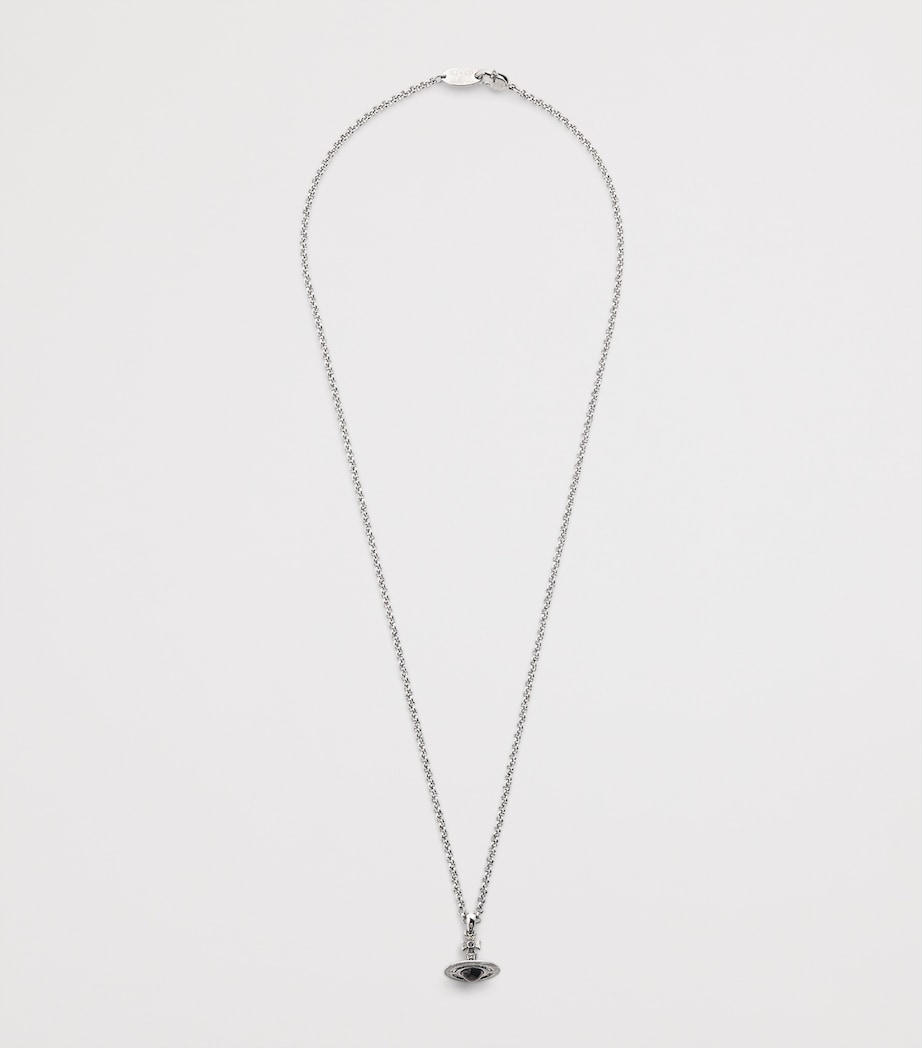 Petite Orb Pendant Necklace P581 PLATINUM Image 3