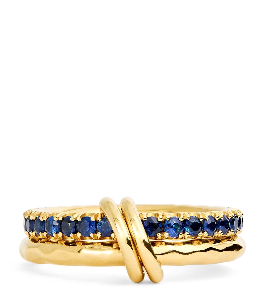 Yellow Gold and Sapphire Vetra Vulcan Ring YELLOW GOLD Image 1