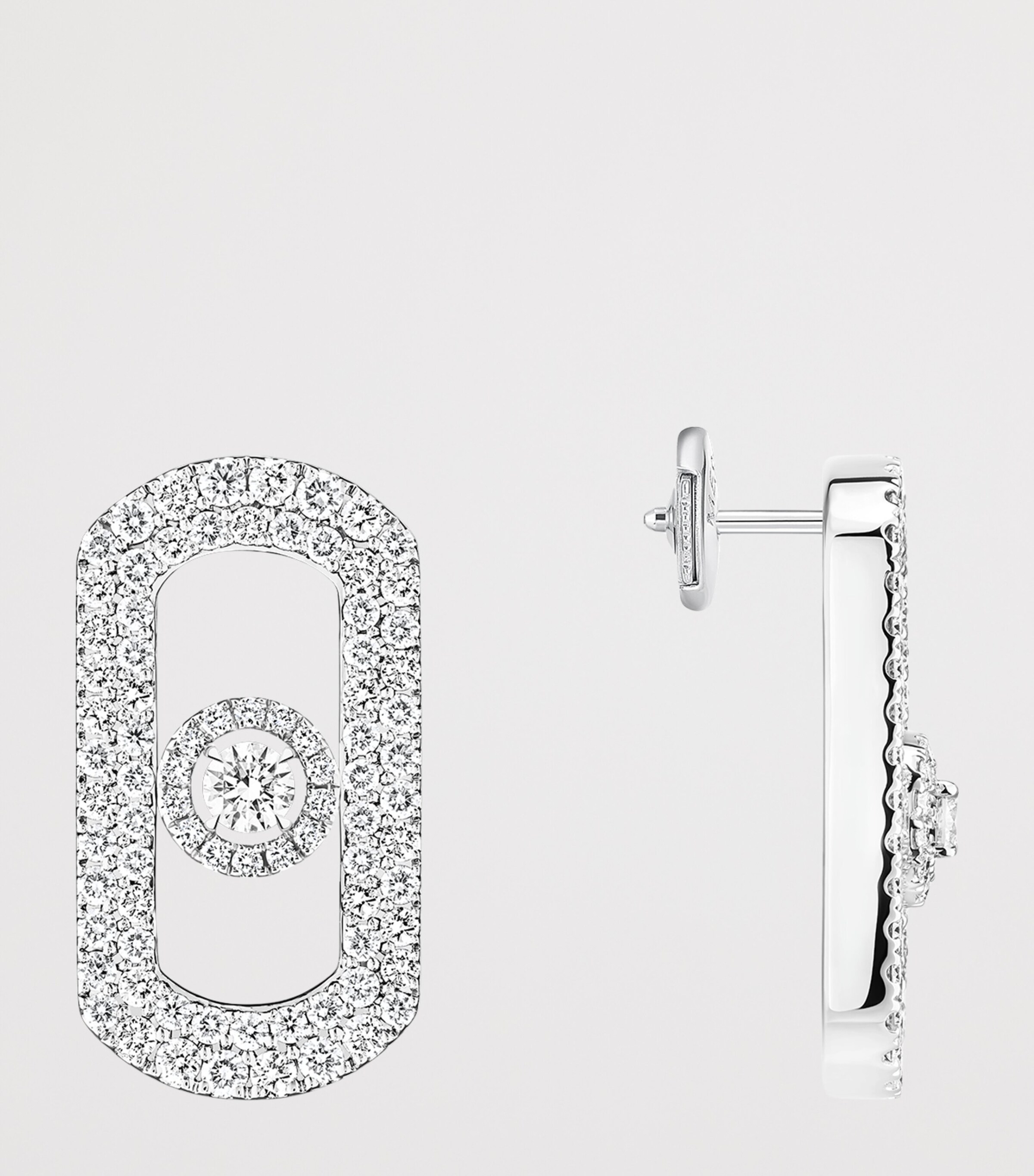 Messika So Move White Gold and Diamond Earrings (1.30ct) White Gold Image 3