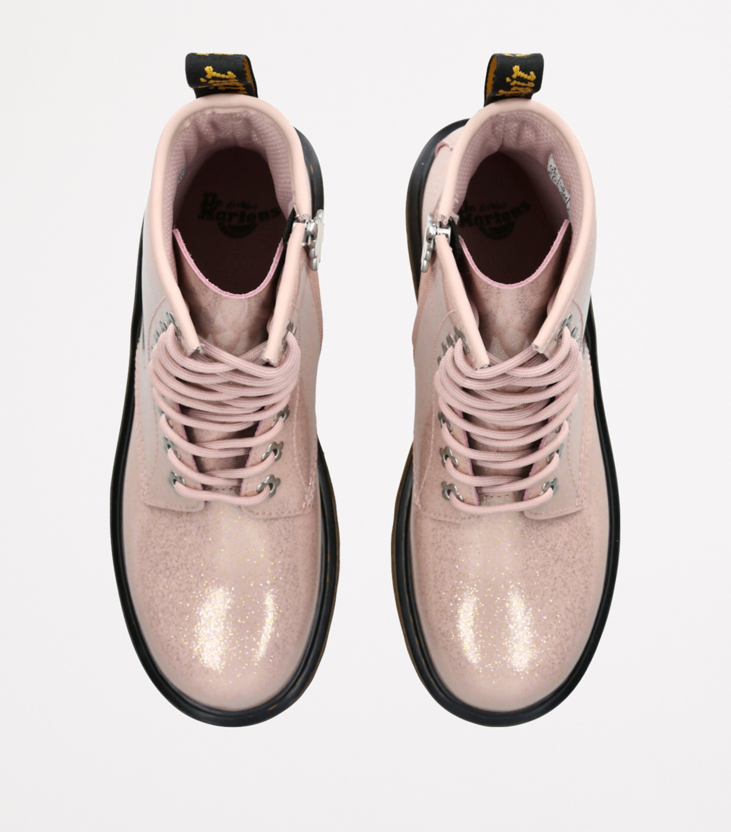 Dr. Martens Glitter 1460 Lace-Up Boots Pale Pink Image 4