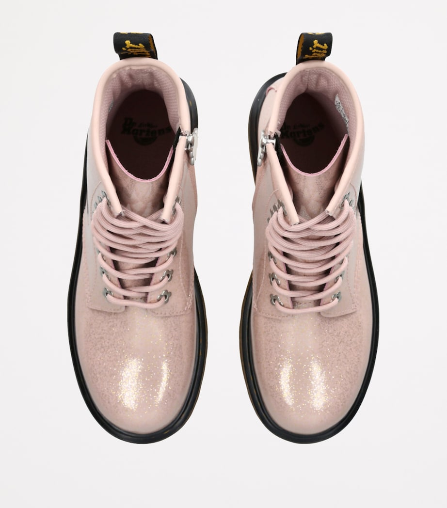 Dr. Martens Glitter 1460 Lace-Up Boots Pale Pink Image 4
