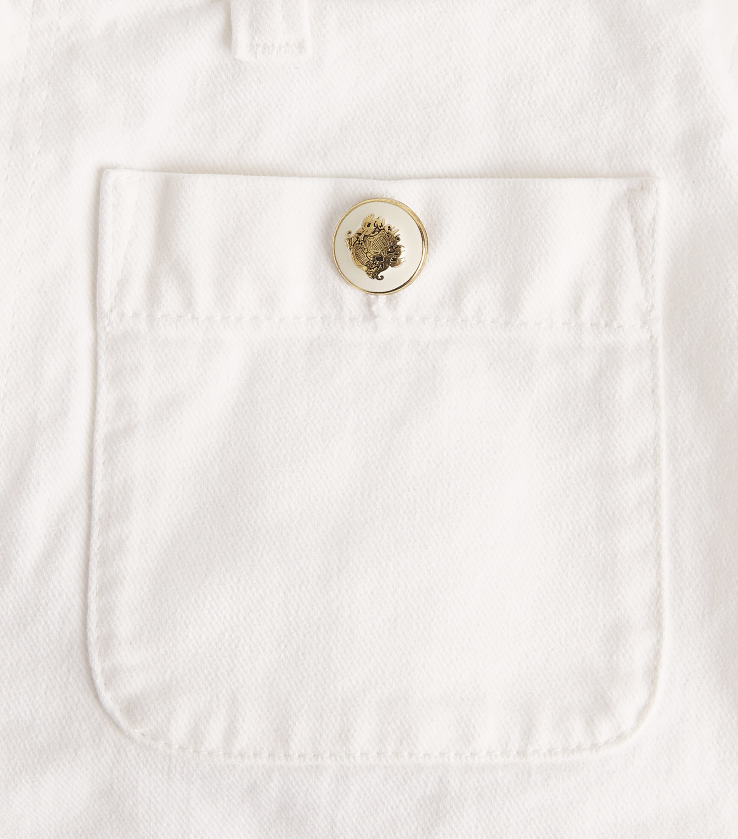 Sandro Paris Womens Denim High-Waist Shorts White Image 6