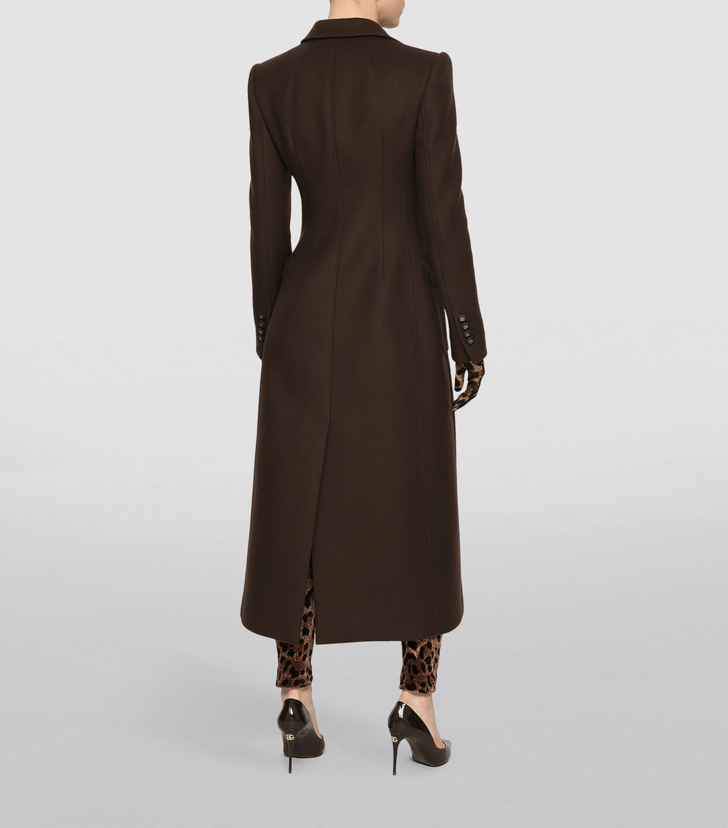 Velvet Leopard Print Leggings S8350-JACQU Image 5