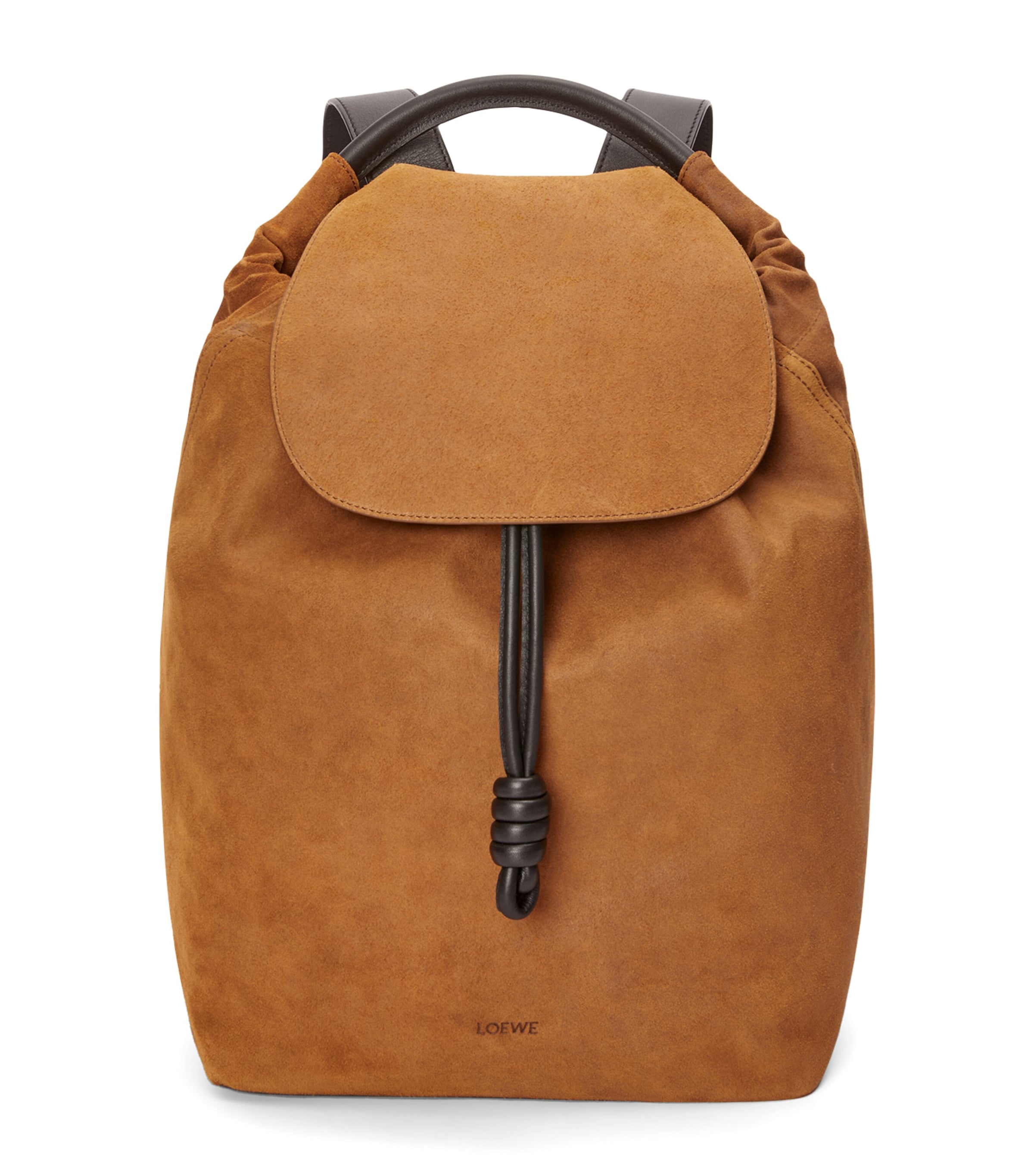 Loewe Suede Flamenco Backpack In Brown