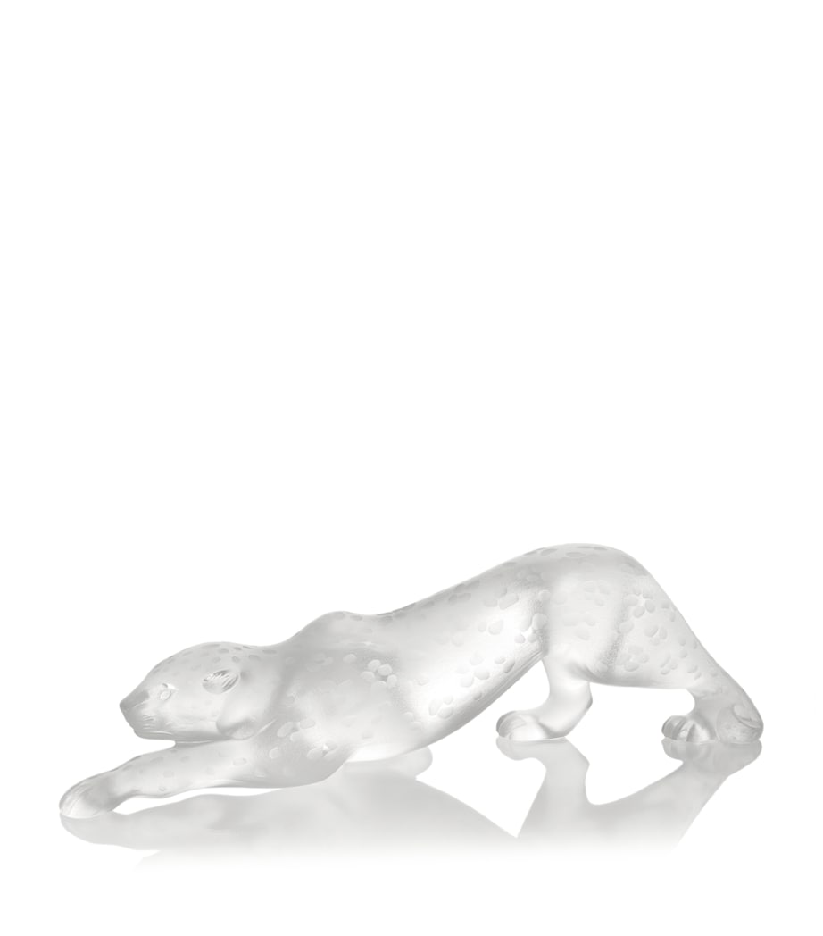 Crystal Large Zeila Panther Sculpture (11cm) INCOLORE Image 1