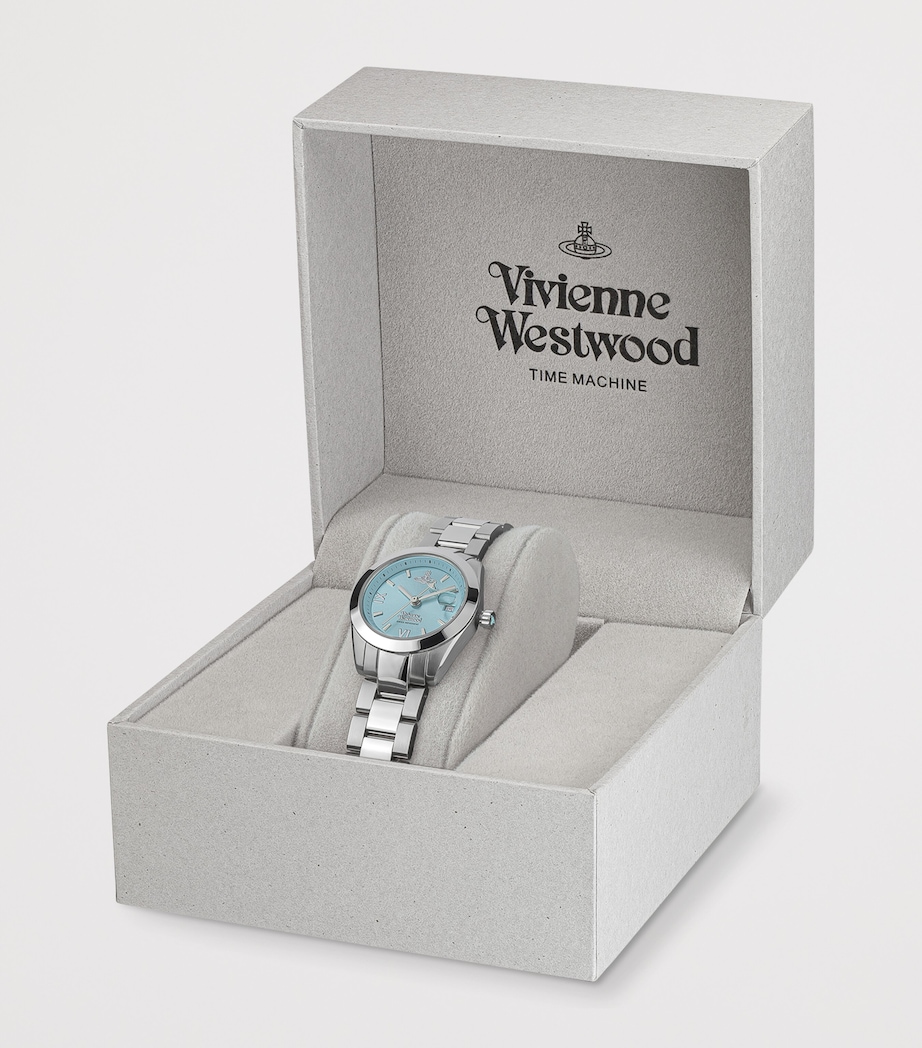Vivienne Westwood Stainless Steel Fenchurch Watch 28mm Blu Gld Image 5