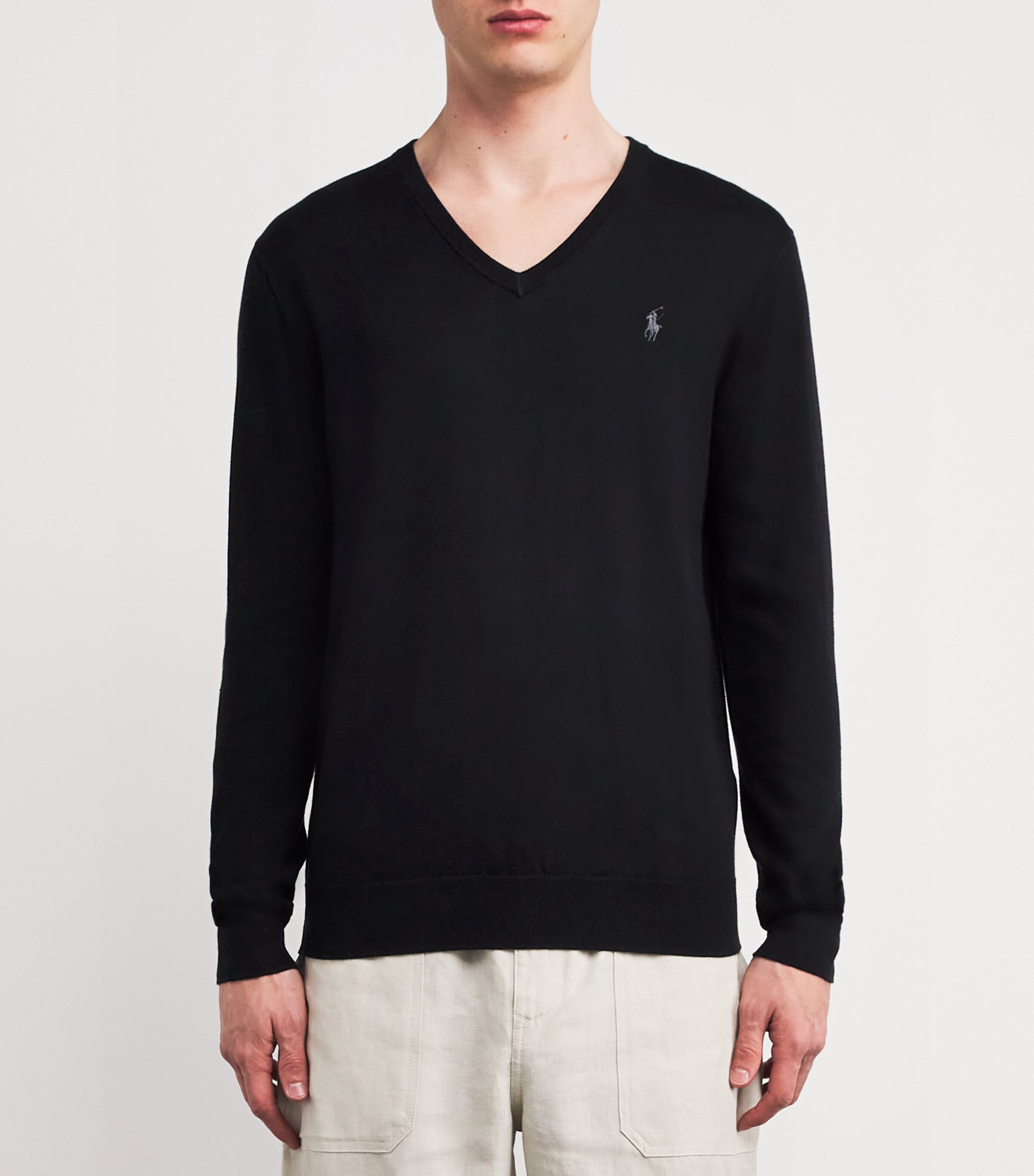Cotton Polo Pony Sweater POLO BLACK Image 3