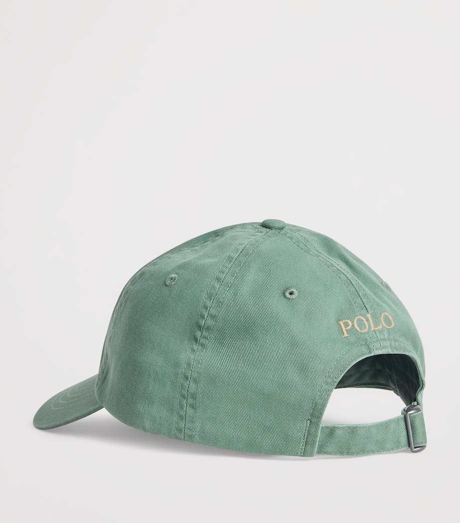 Cotton Polo Pony Baseball Cap FATIGUE Image 3