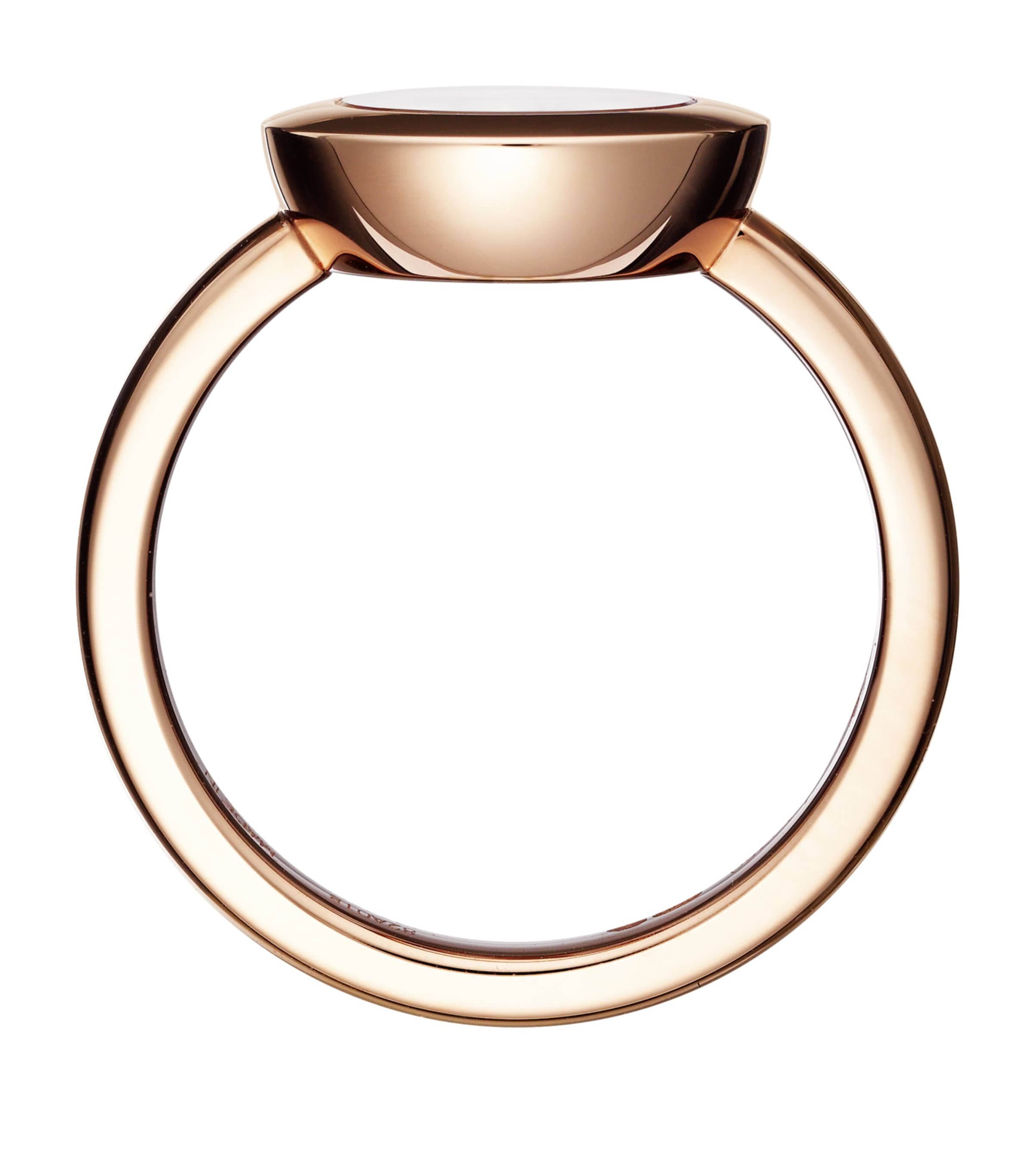 Rose Gold and Diamond Happy Diamonds Icons Ring Image 2