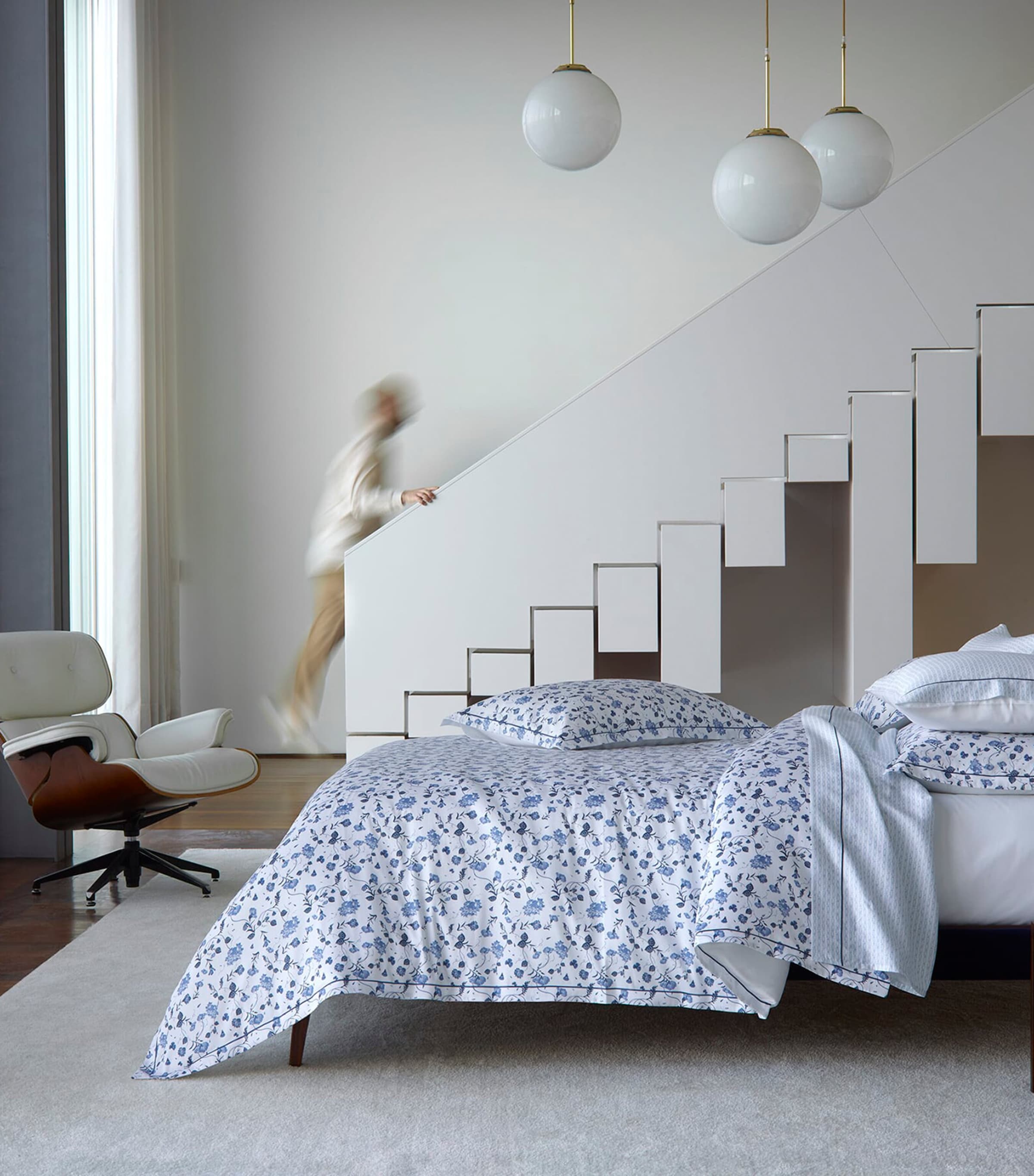 Cotton Vila Super King Duvet Cover Set ARDÓSIA (BLUE) Image 3