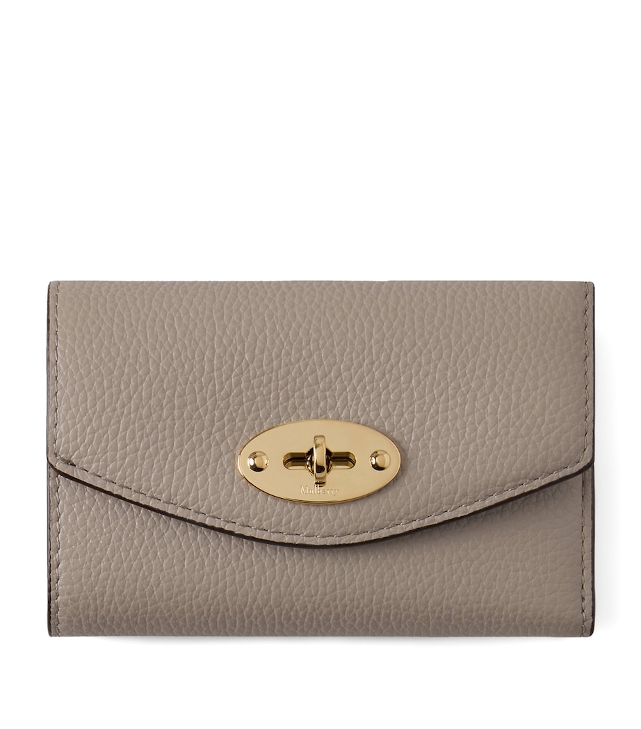 Mulberry Leather Folded Darley Wallet Cashmere Taupe Image 1