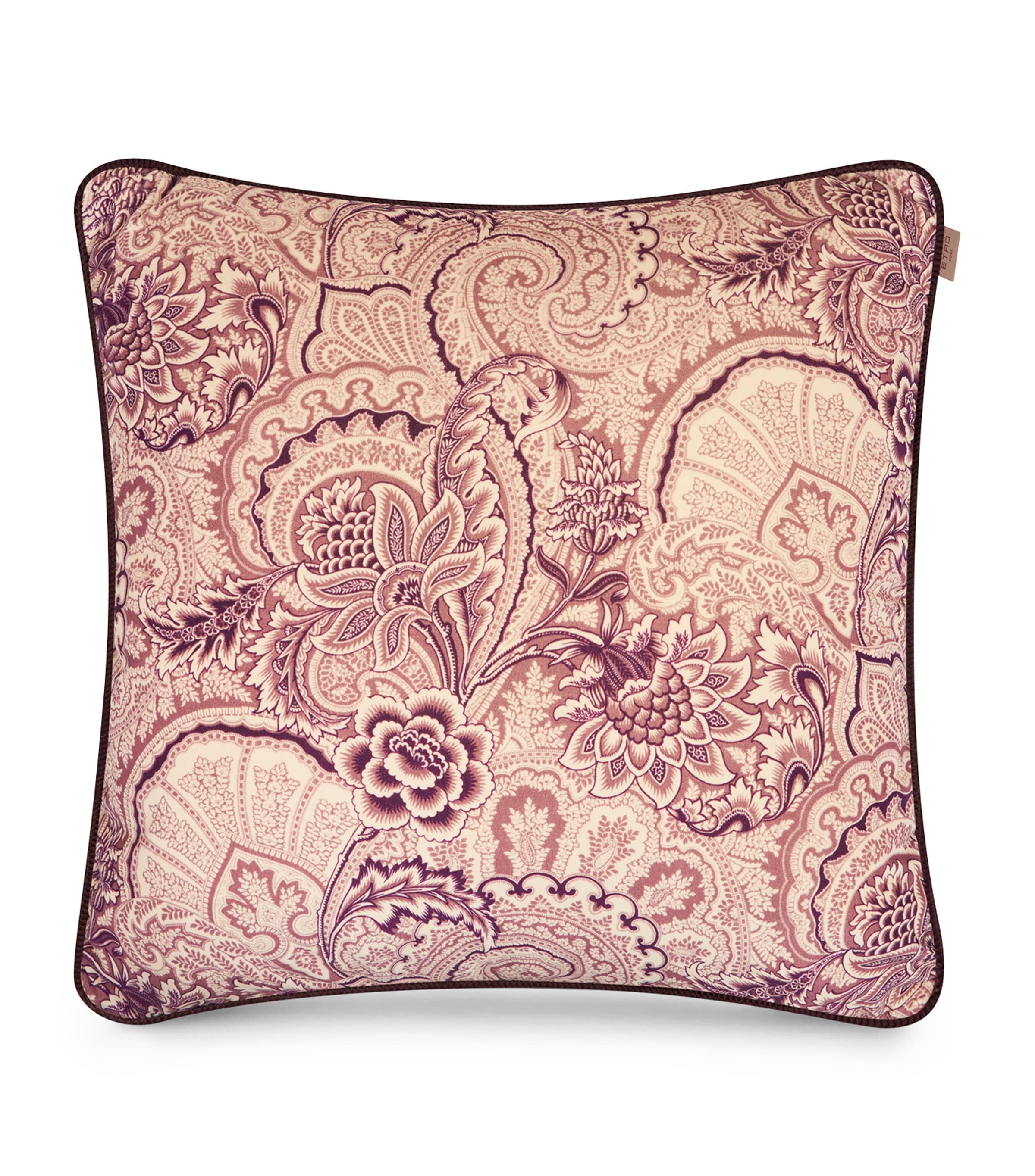 Shop Etro Bloom Cushion In Red