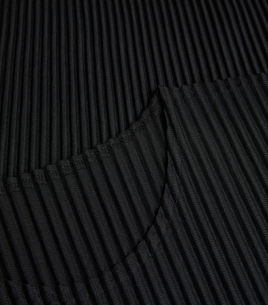 Pleated T-Shirt 15 BLACK Image 5