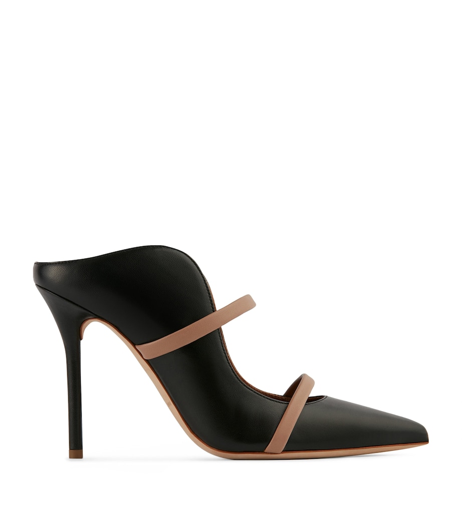 Leather Maureen Mules 100 BLACK Image 1