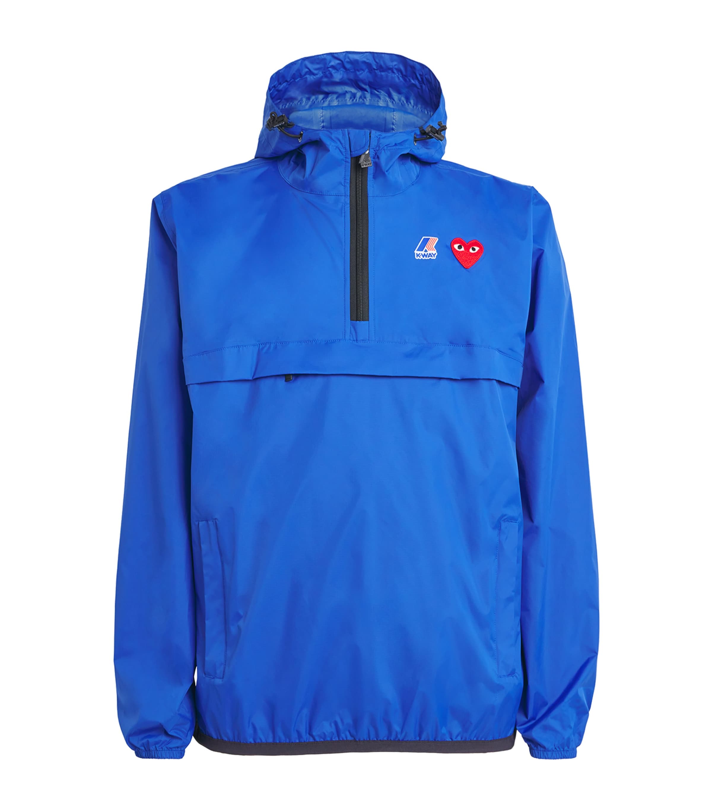 Comme Des Garçons Play x K-Way Nylon Water-Resistant Half-Zip Jacket | Men Clothing | Coats & Jackets | Trench & Rain Coats | Designers | Comme des Garçons