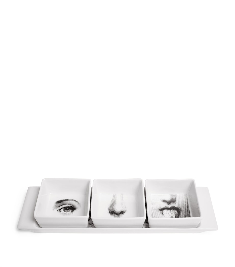 Fornasetti Porcelain Tema e Variazioni Appetizer Set Image 1