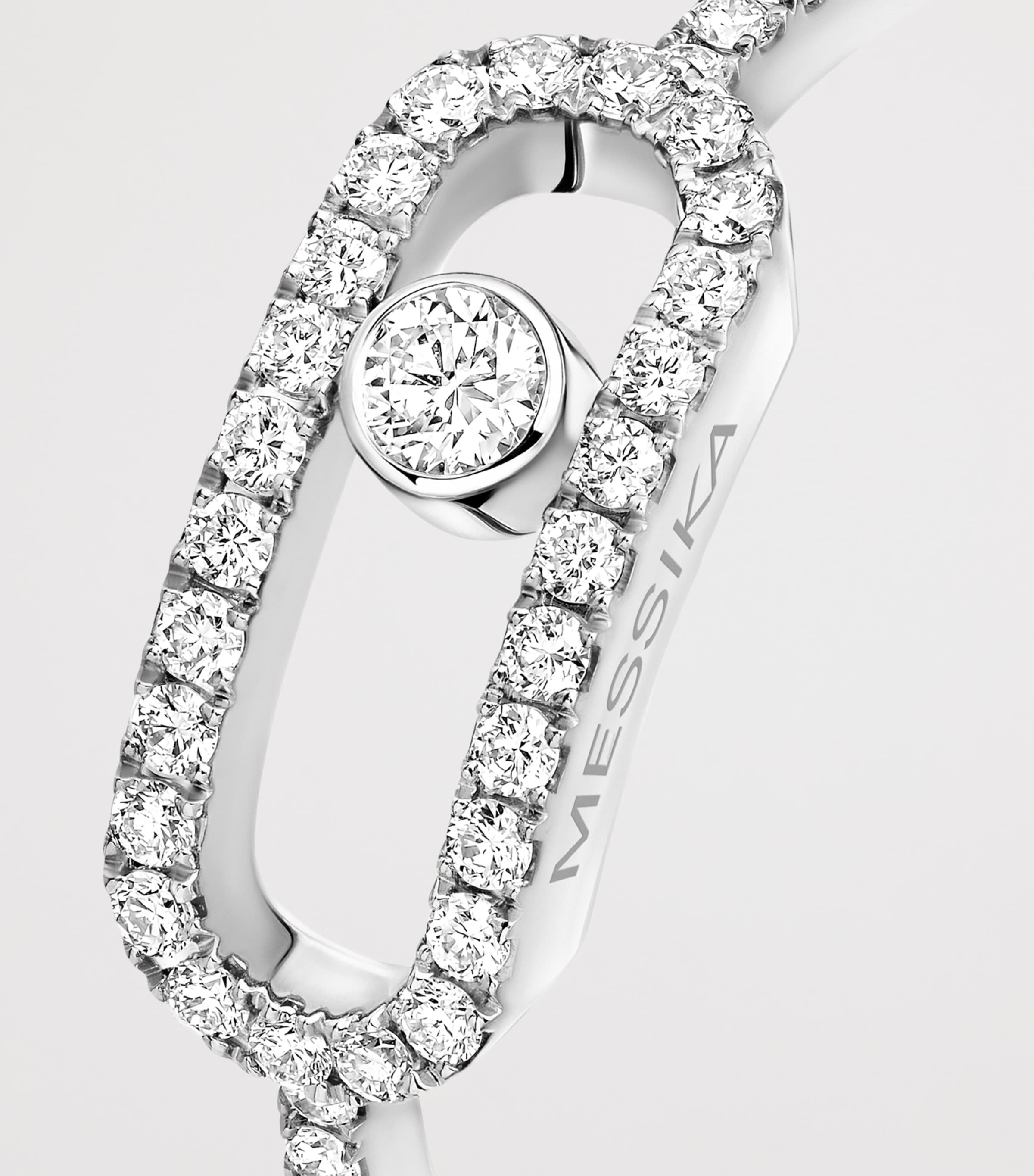 Messika Move Uno White Gold and Pavé Diamond Ring White Gold Image 3
