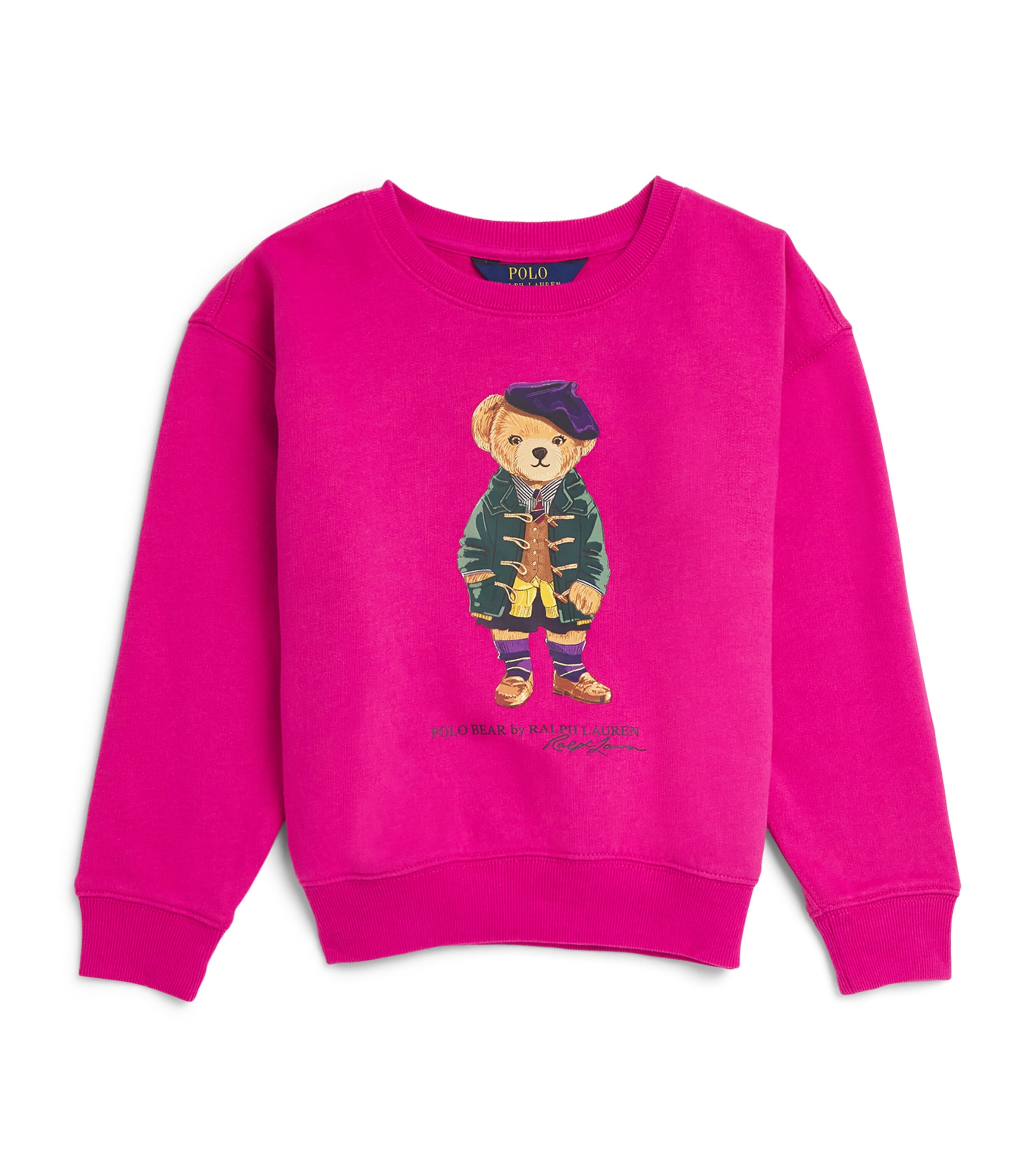 Shop Ralph Lauren Polo Bear Sweatshirt In Pink