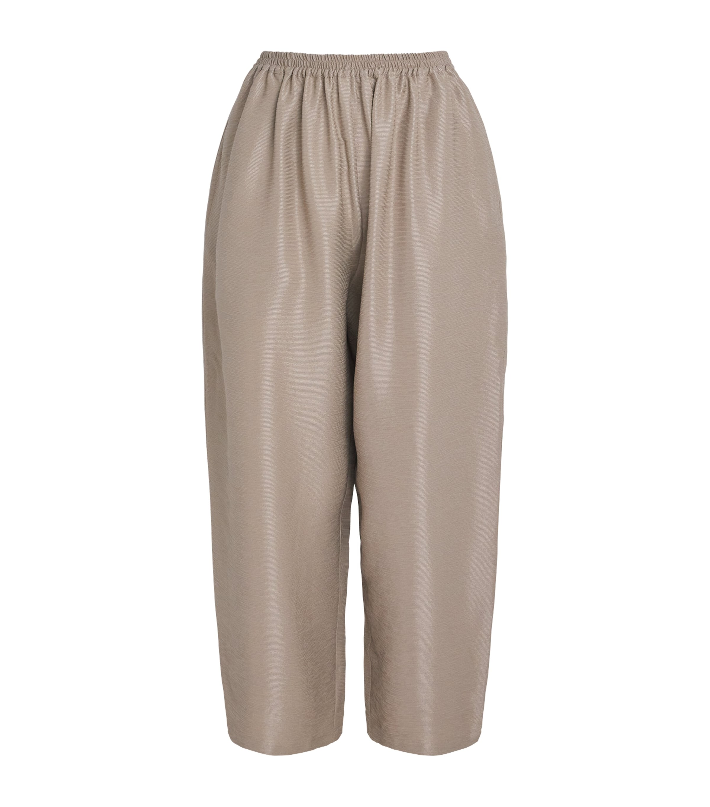 Eskandar Womens Silk Japanese Trousers Stone Image 1